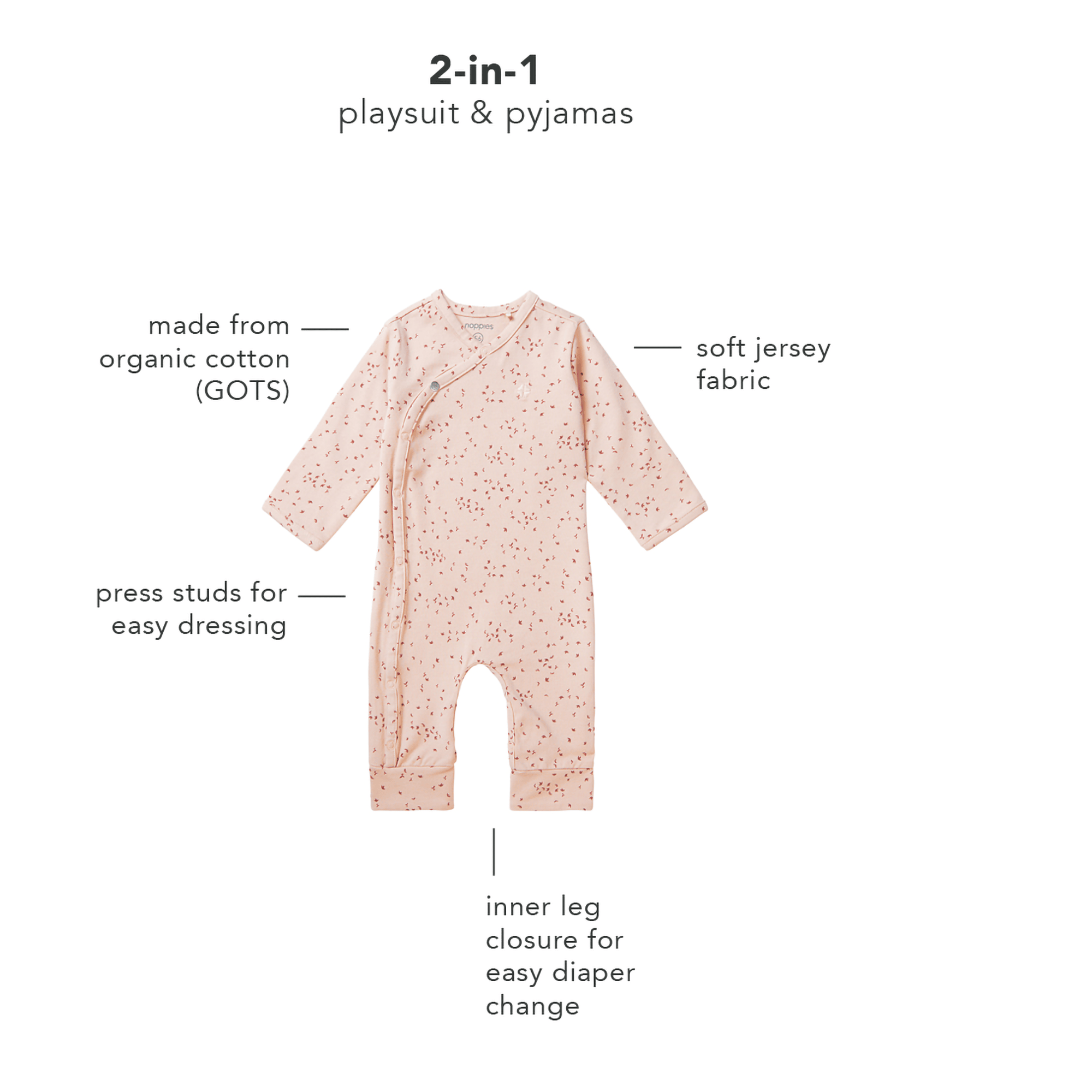 Overalls, noppies – Produktansicht