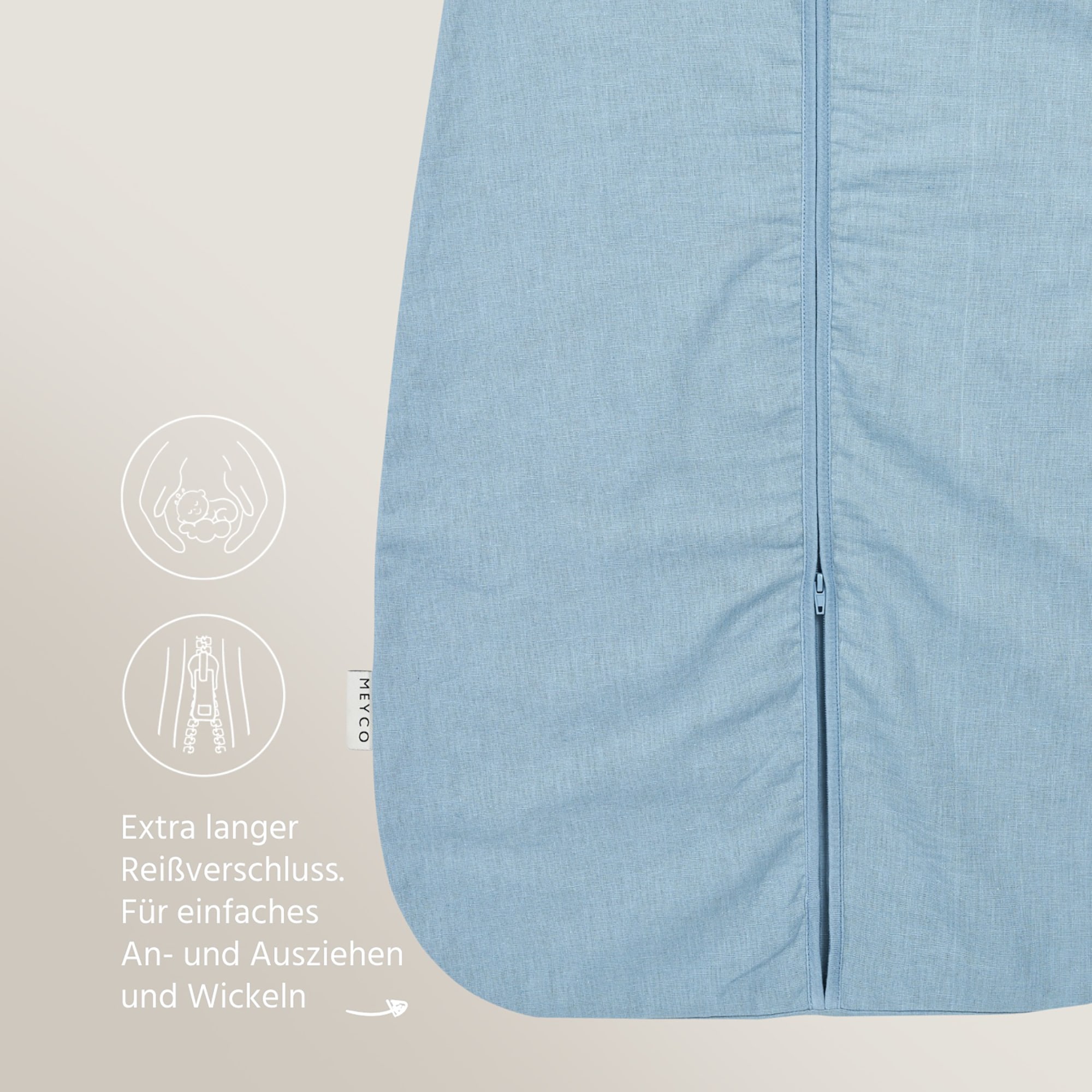 Sommerschlafsäcke, MEYCO, Blau – Produktansicht