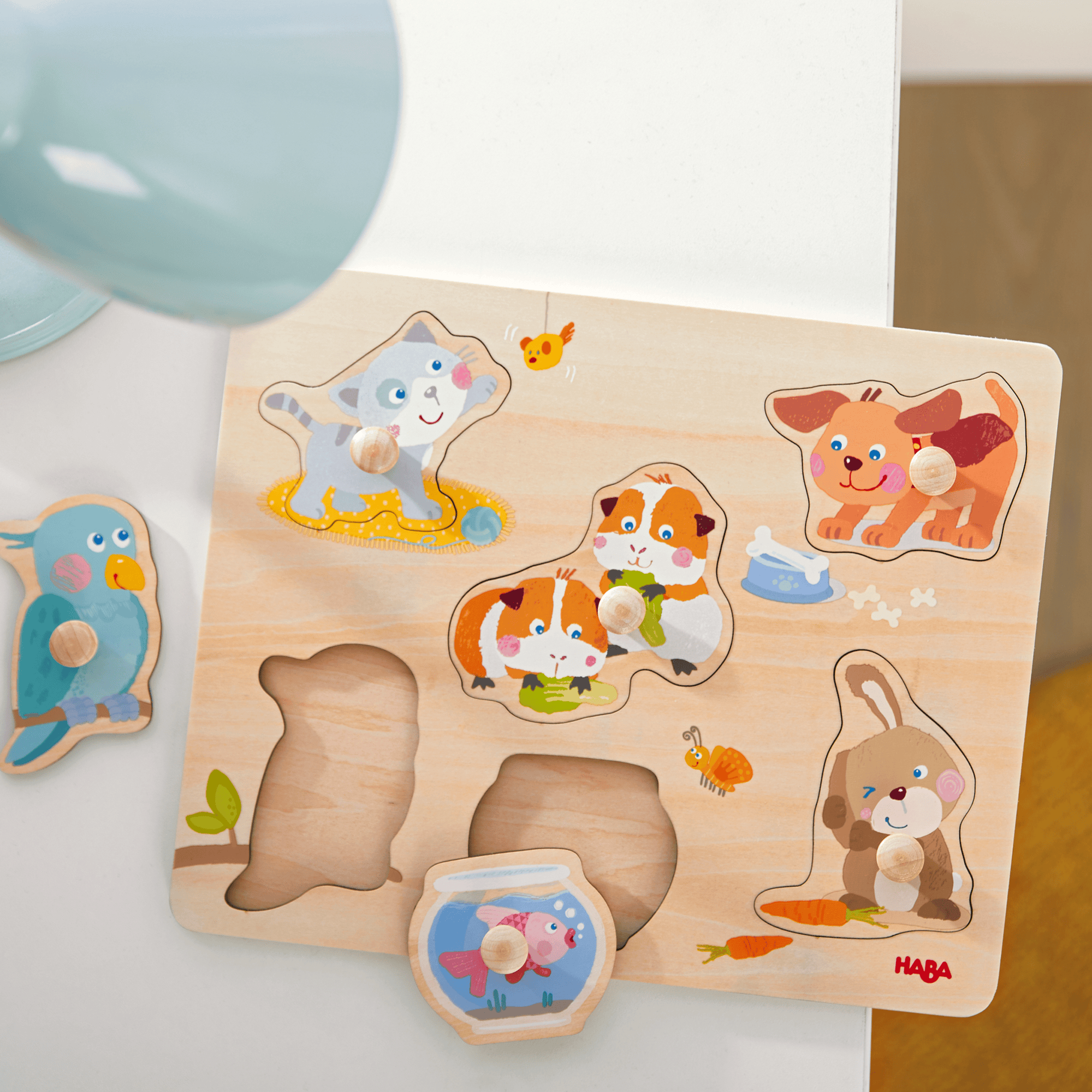 Holzpuzzle, HABA, Mehrfarbig – Produktansicht