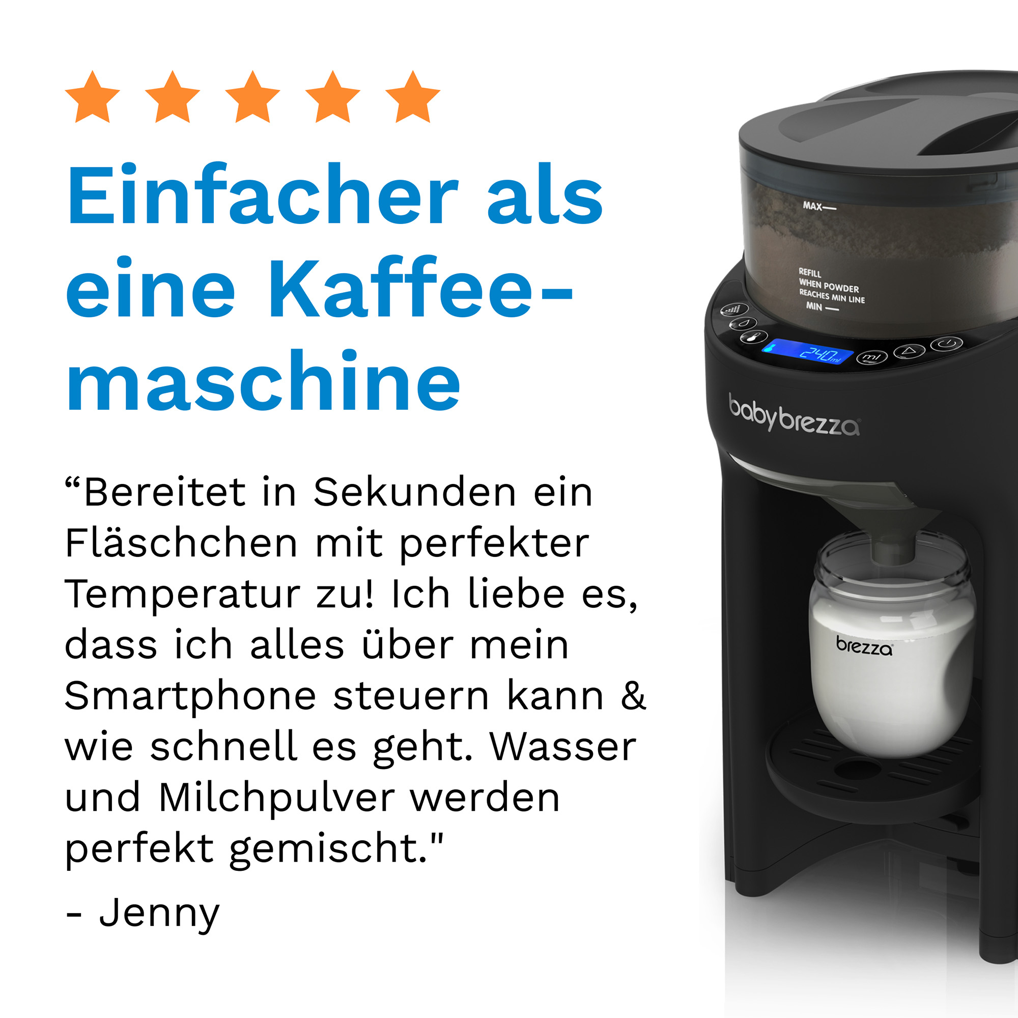 Babykostwärmer, babybrezza, Schwarz – Produktansicht