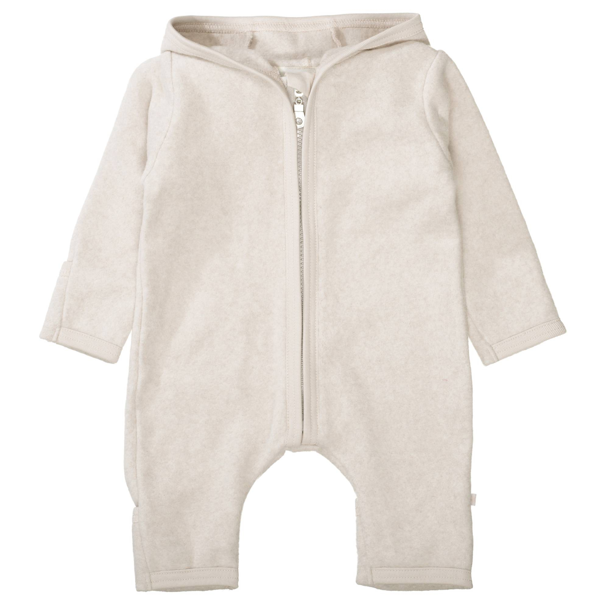 Fleece Overalls, STACCATO, Beige – Besonderheit: aus 100% Baumwolle