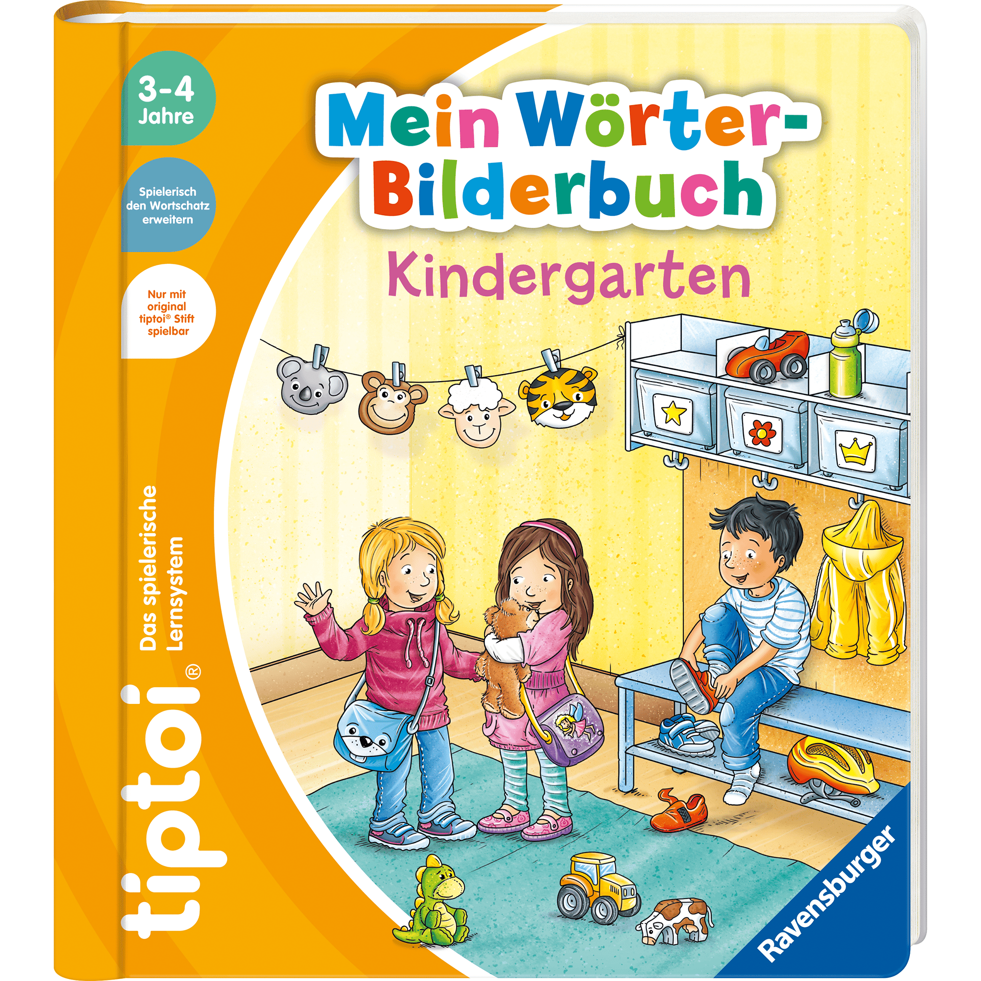 tiptoi Mein Wörter-Bilderbuch Kindergarten Ravensburger Gelb 2000582974605 1