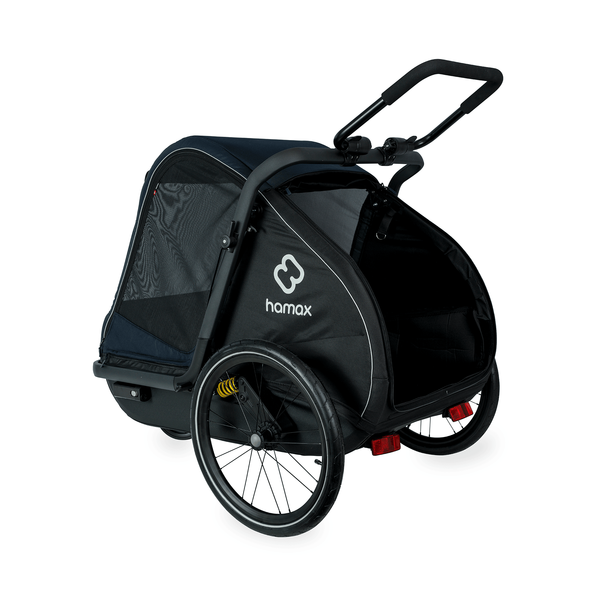 Fahrradanhänger, hamax, Blau – Produktansicht