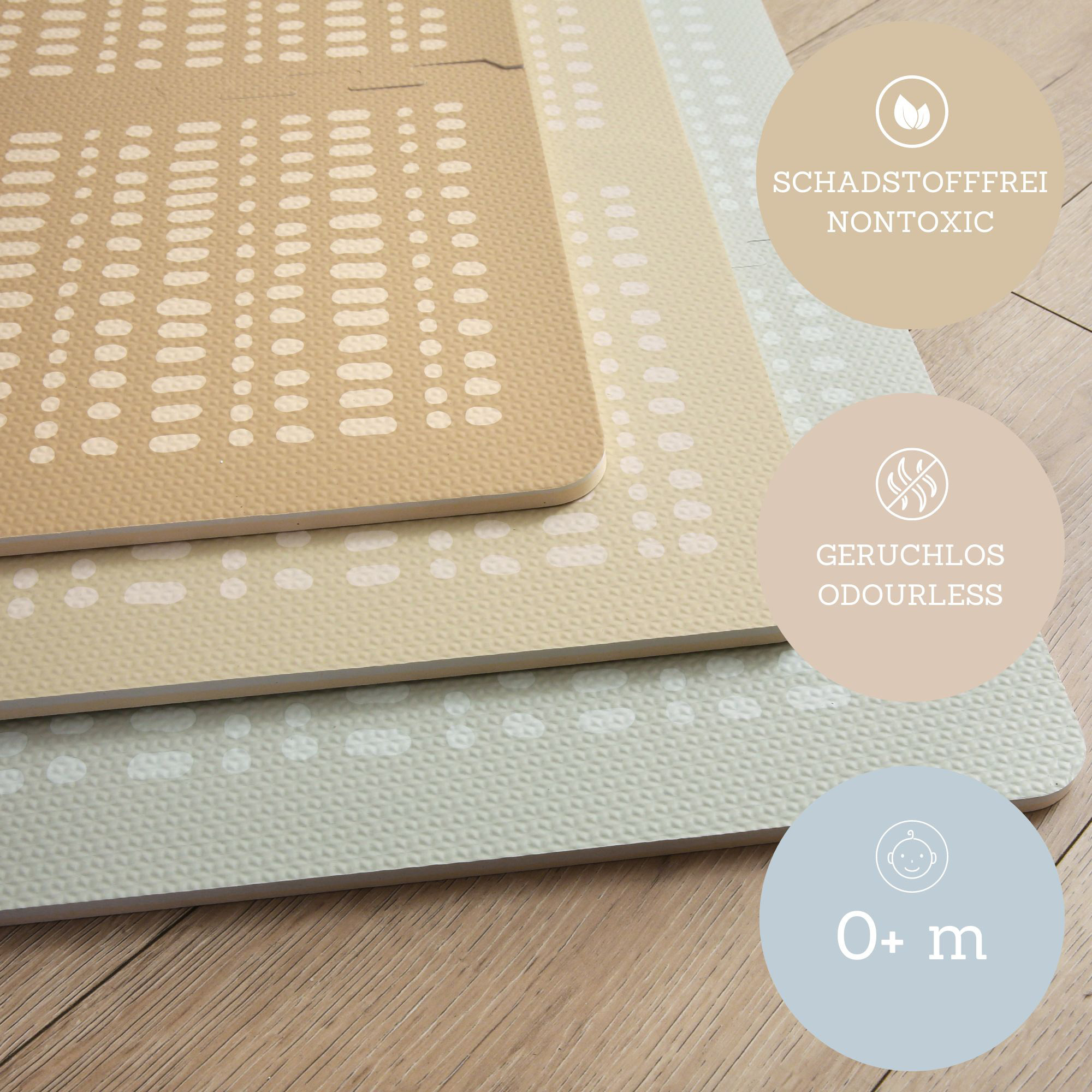 Puzzlematten, Hakuna matte, Beige – Produktansicht