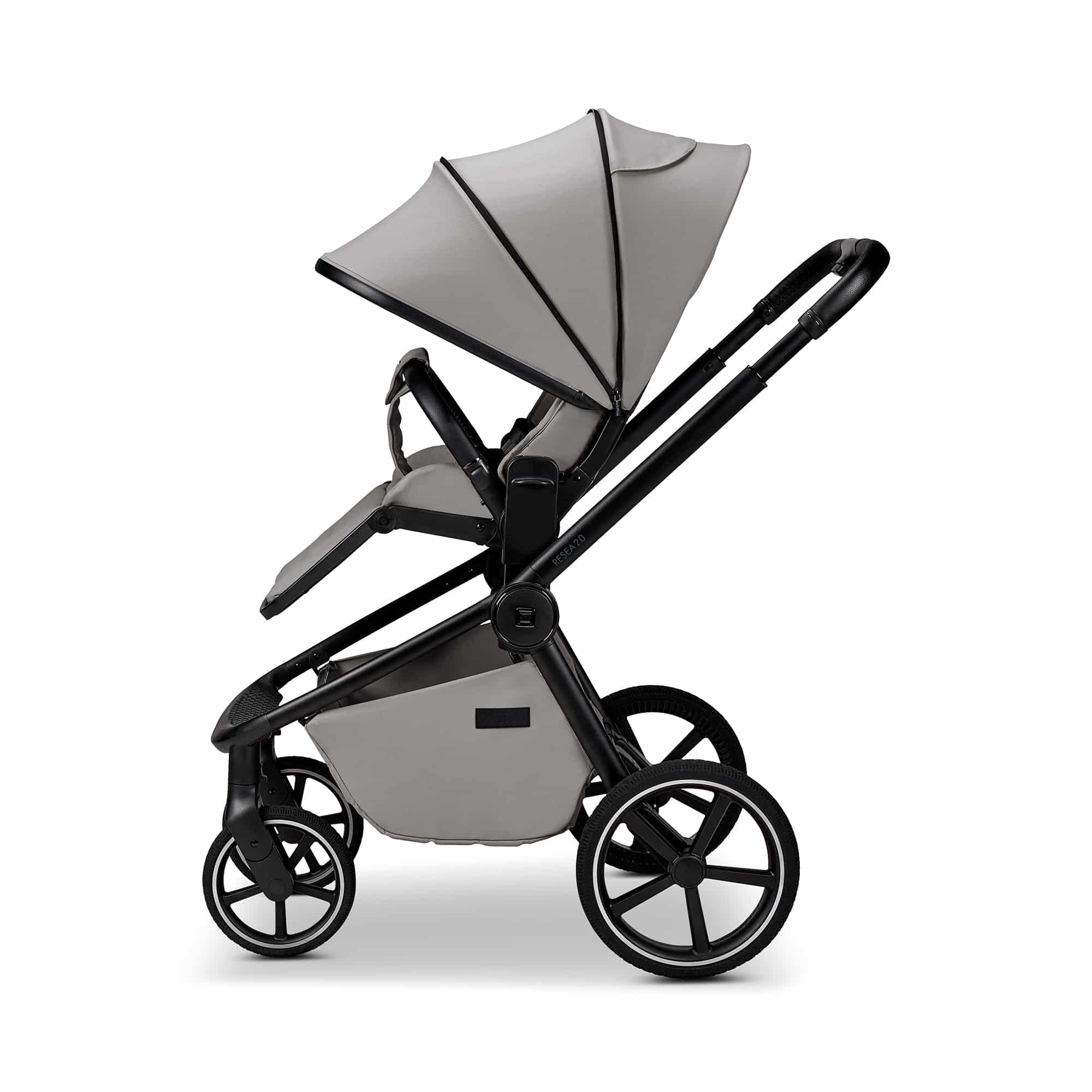 Kombi-Kinderwagen, MOON, Grau – Produktansicht