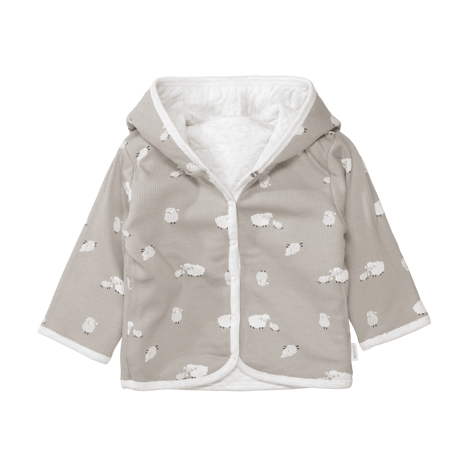 Wendejacken, LITTLE ONE, Beige – Besonderheit: aus 96% Baumwolle