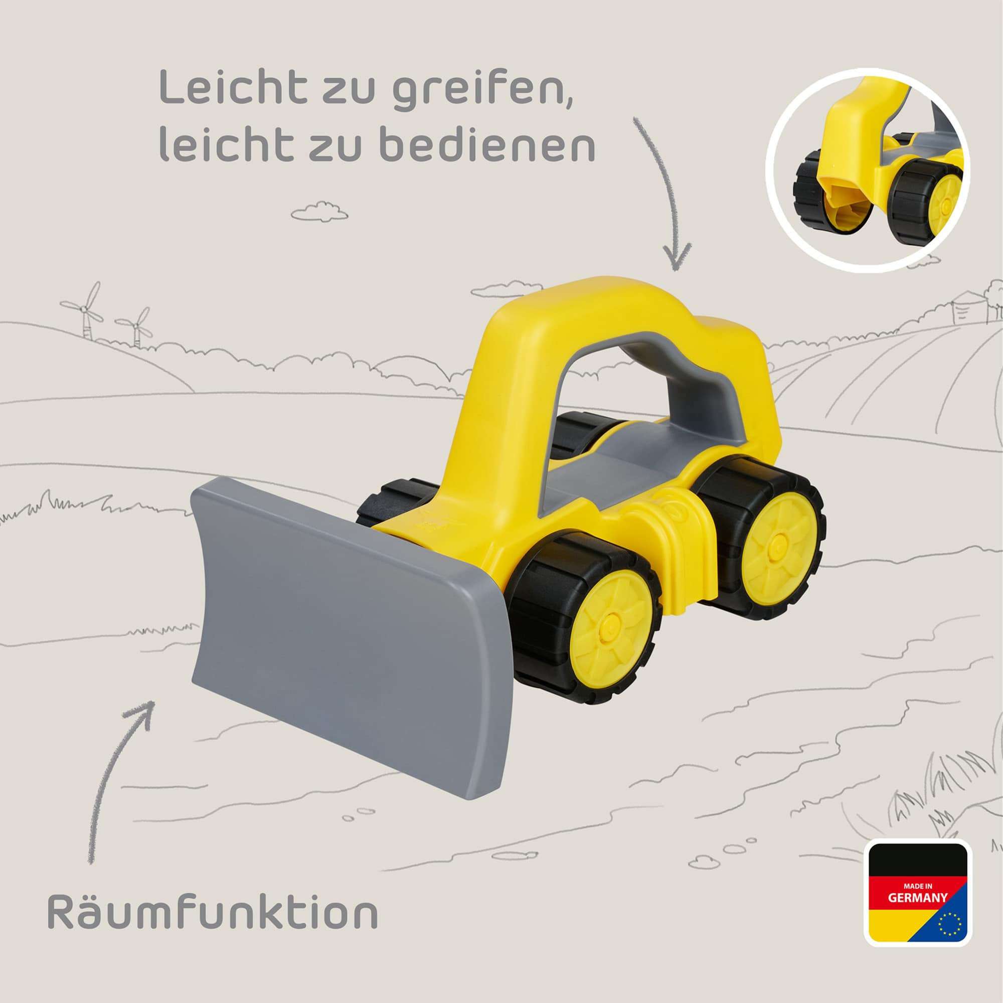 Sandspielzeug, BIG, Gelb – Produktansicht