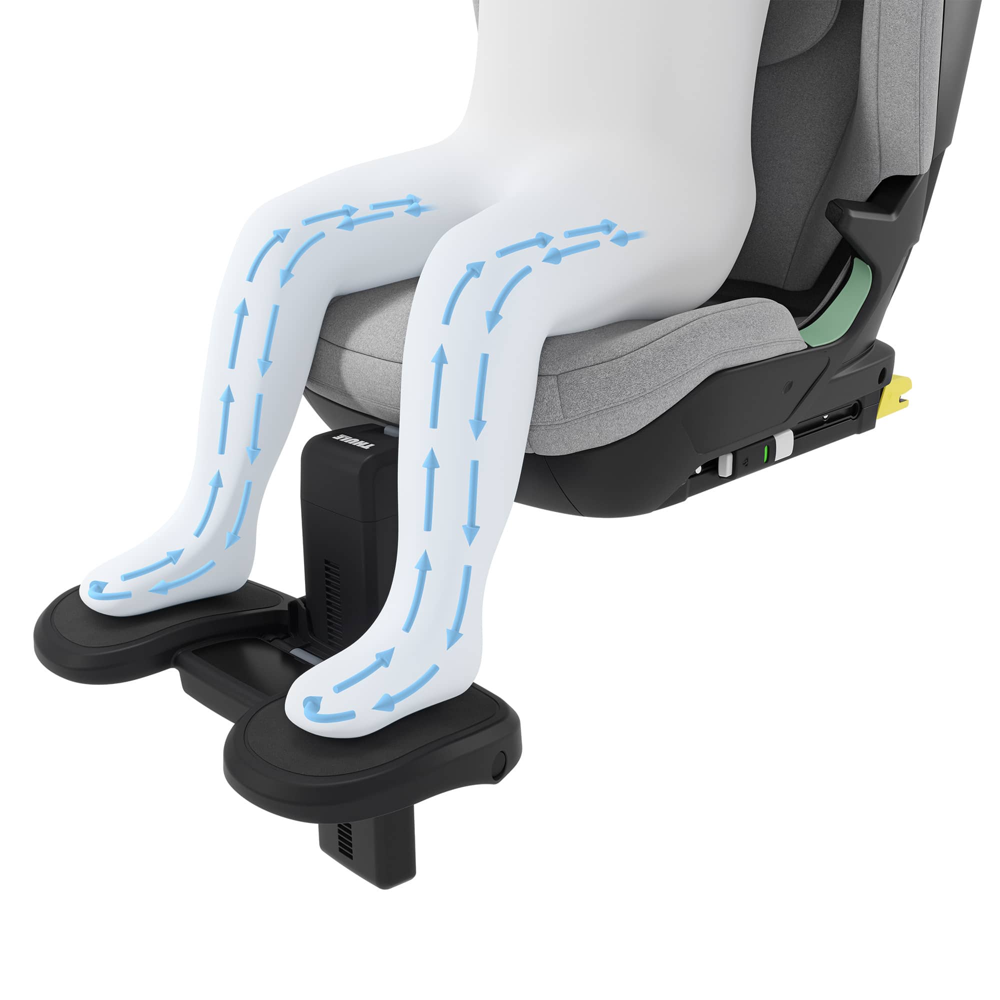 Kindersitze 15-36 kg, Gruppe 2/3, THULE, Grau – Produktansicht