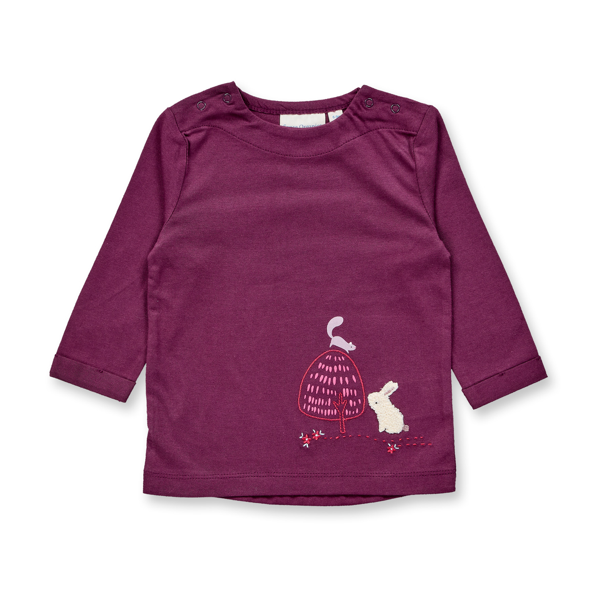 Langarmshirts, Sense Organics, Rot – Besonderheit: aus 100% Baumwolle