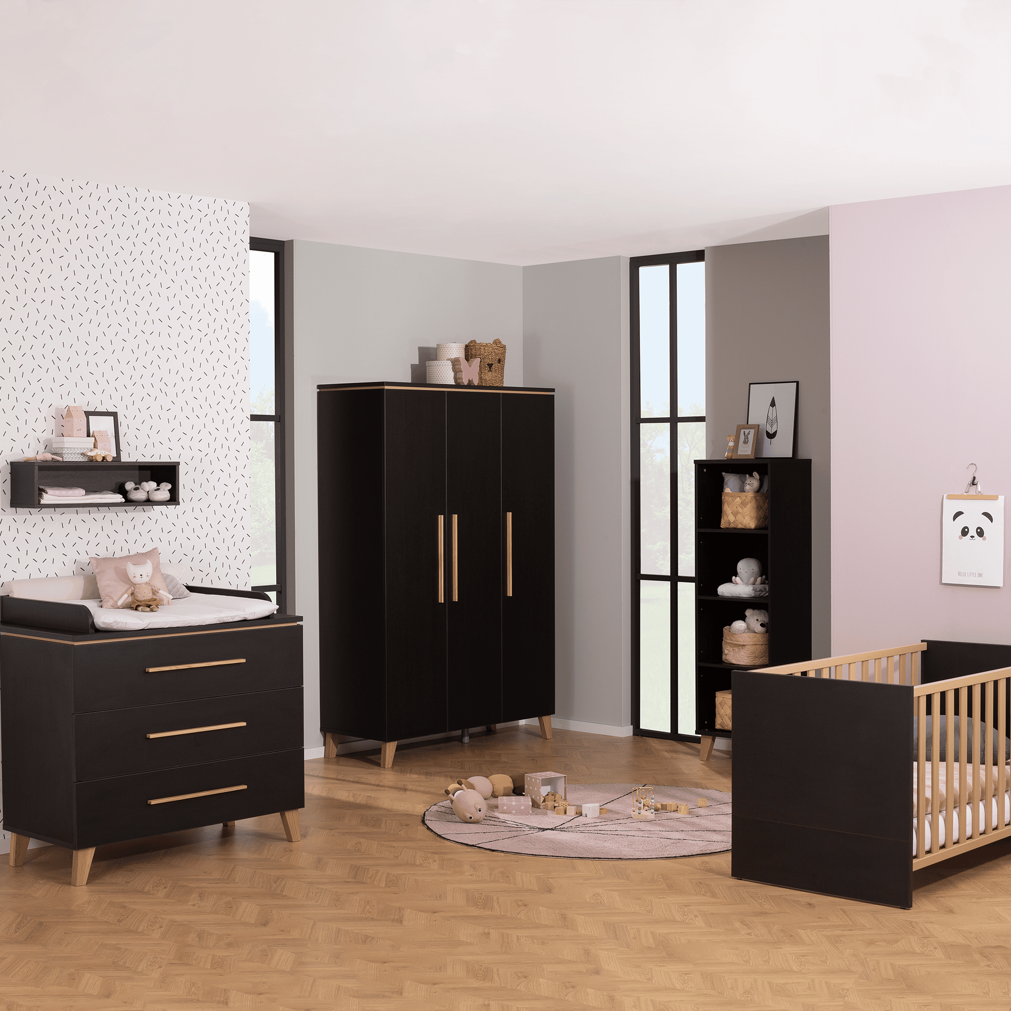 3-teiliges Spar-Set Babyzimmer Mariella TRANSLAND Schwarz 9000000000326 1