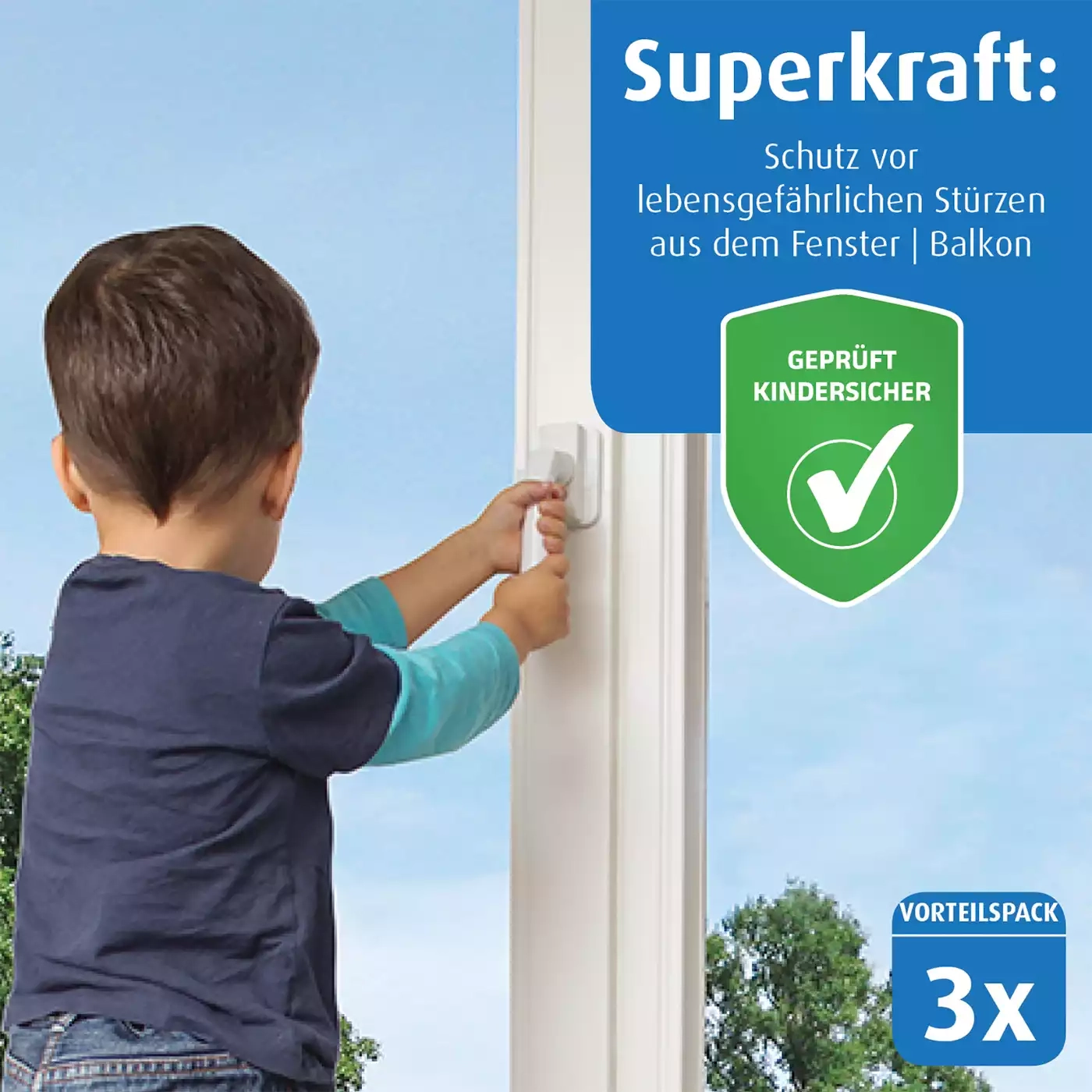 Kindersicherung, reer, Weiß – Produktansicht