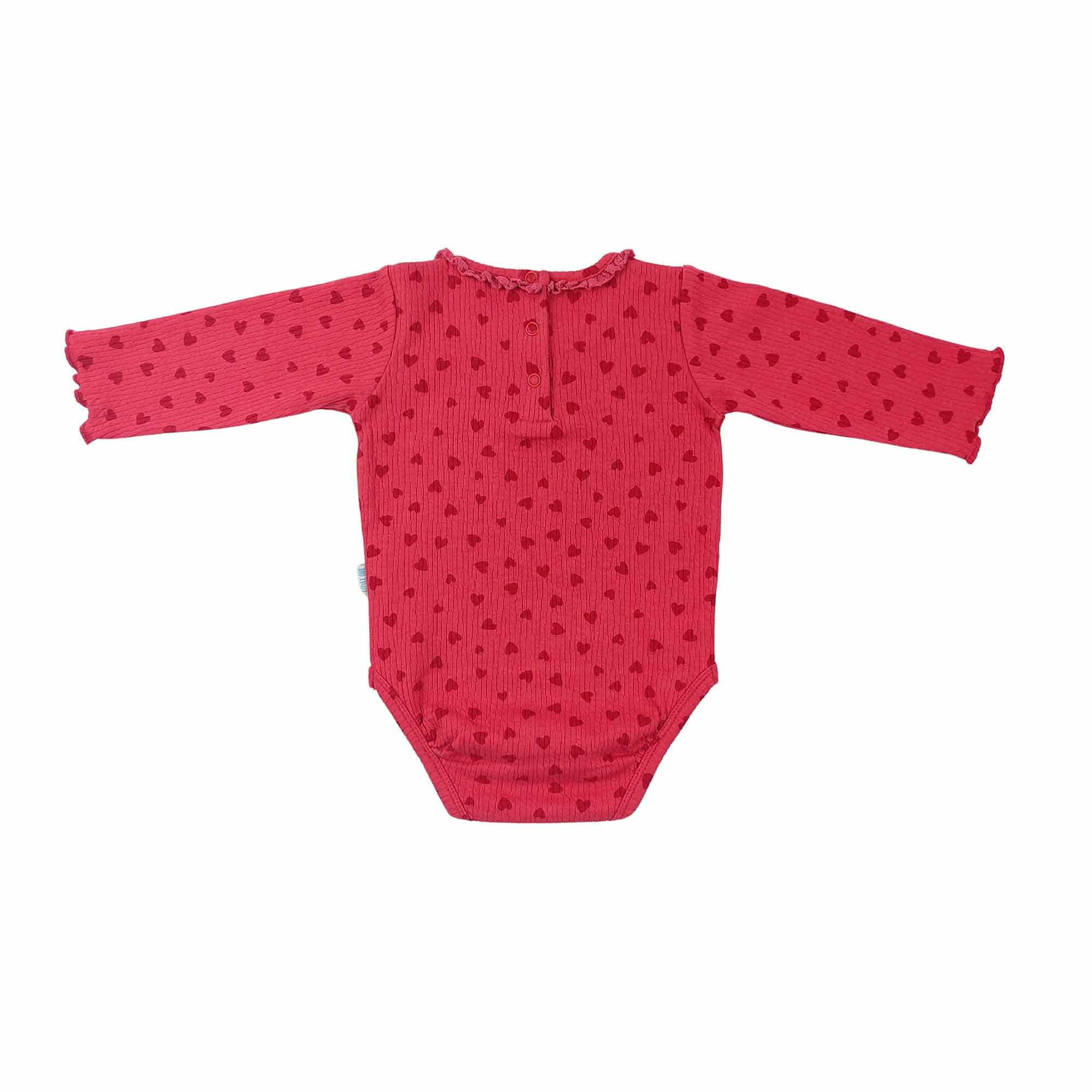 Langarmshirts, LITTLE ONE, Rot – Besonderheit: praktische Druckknöpfe für einfaches An- und Ausziehen