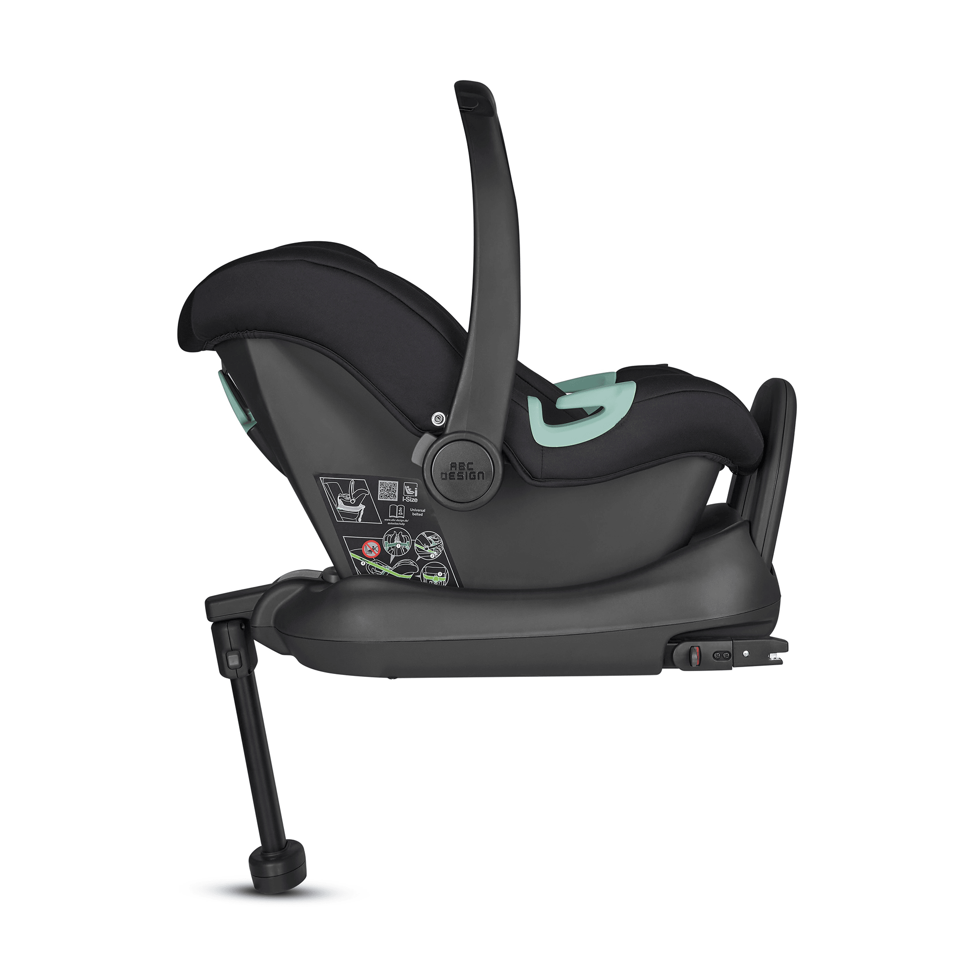 Babyschalen 0-13 kg, Gruppe 0+, ABC DESIGN, Grau – Produktansicht