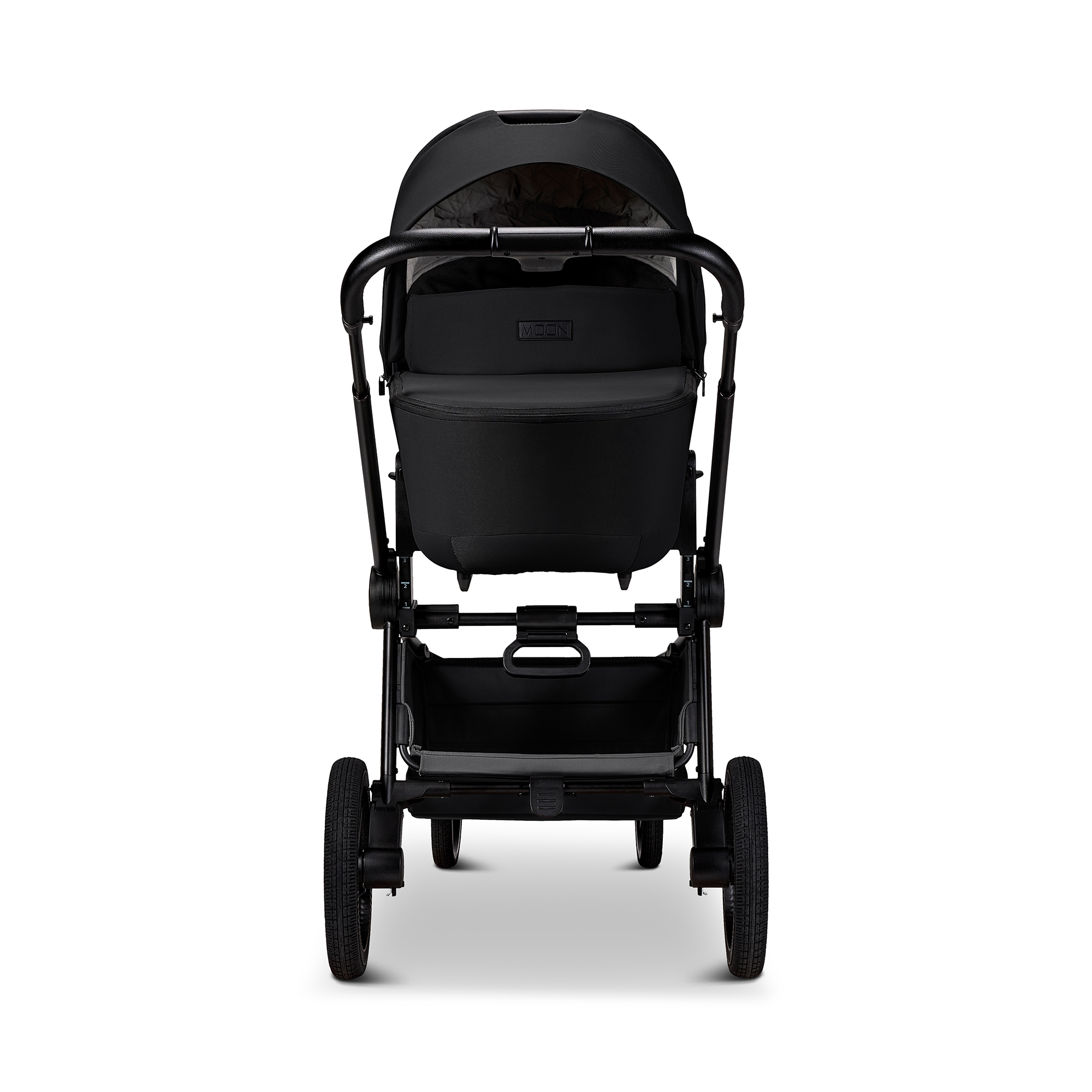Kombi-Kinderwagen, MOON, Schwarz – Produktansicht