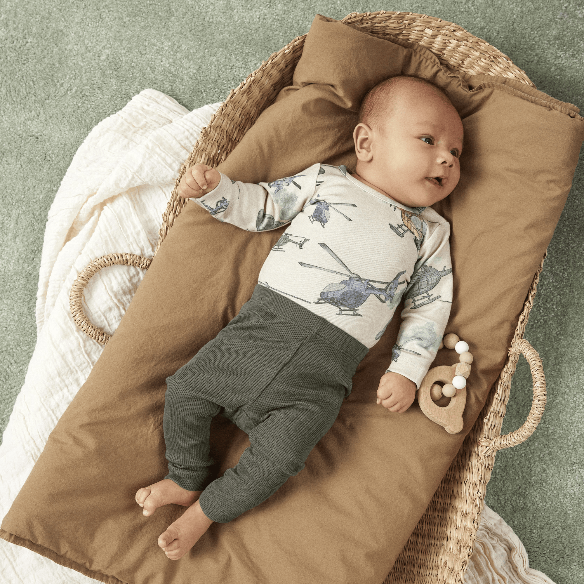 Leggings, name it, Grün – Besonderheit: aus 57% Baumwolle