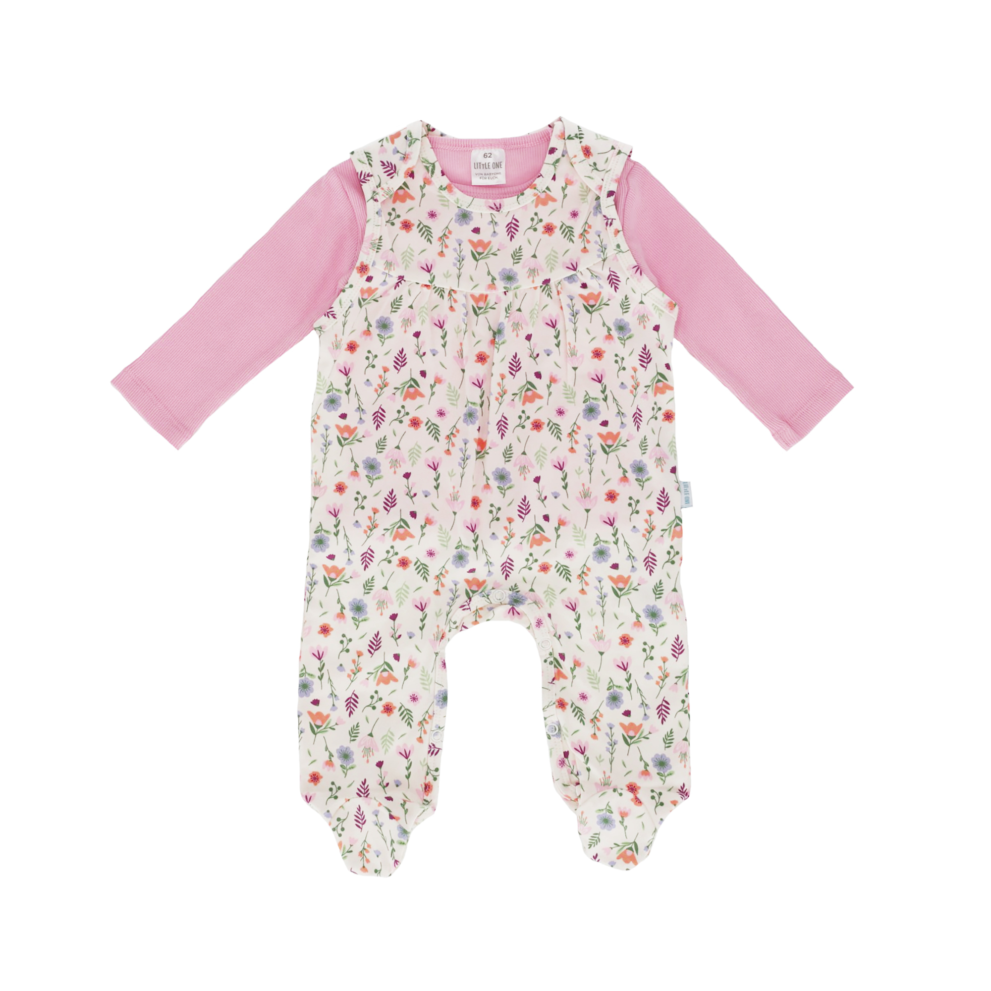 Strampler, LITTLE ONE, Pink – Besonderheit: Set bestehend aus Strampler und Langarmshirt