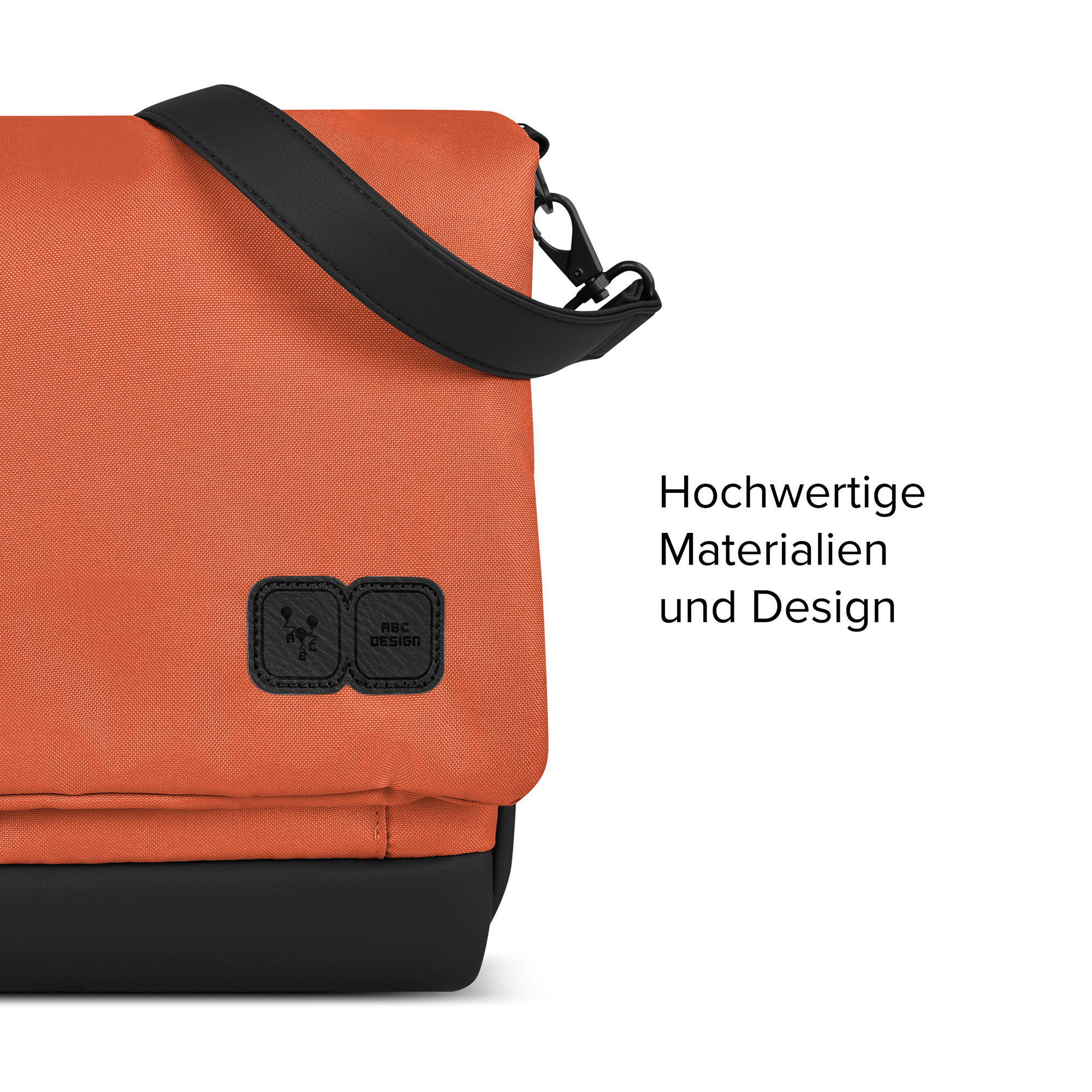 Wickeltaschen, ABC DESIGN, Orange – Produktansicht