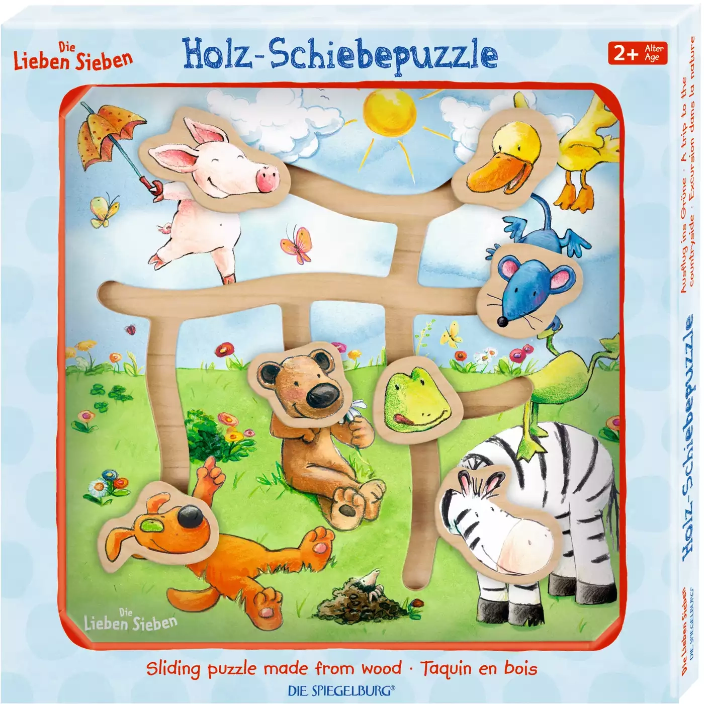 Holzpuzzle, DIE SPIEGELBURG – Produktansicht