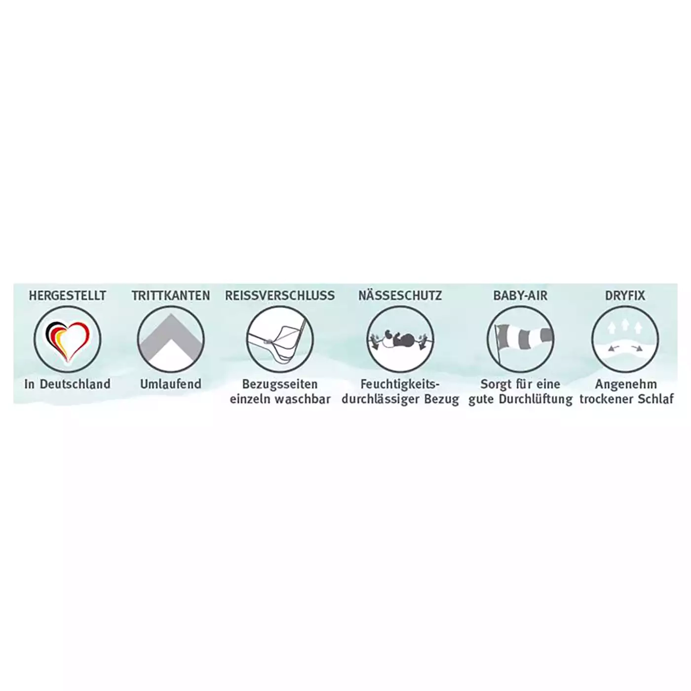 Matratzen 70 x 140 cm, Paradies, Weiß – Produktansicht