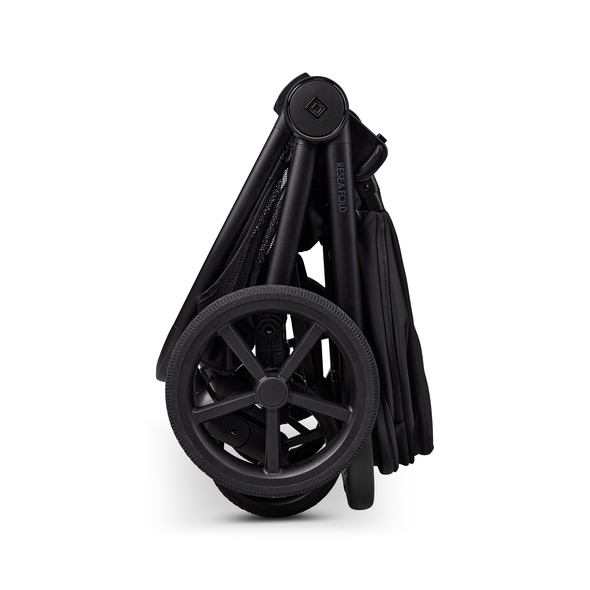 Kombi-Kinderwagen, MOON, Schwarz – Produktansicht