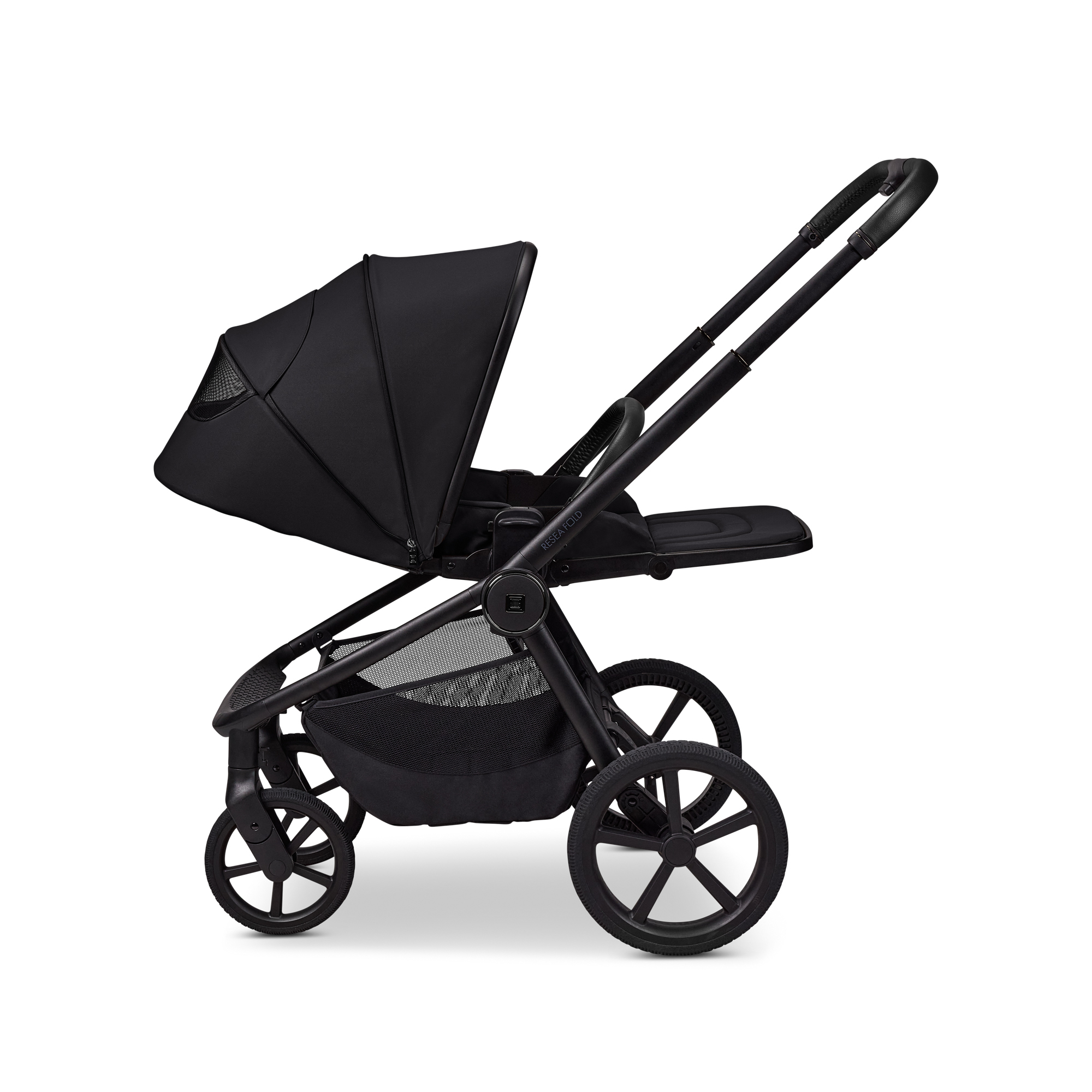Kombi-Kinderwagen, MOON, Schwarz – Produktansicht