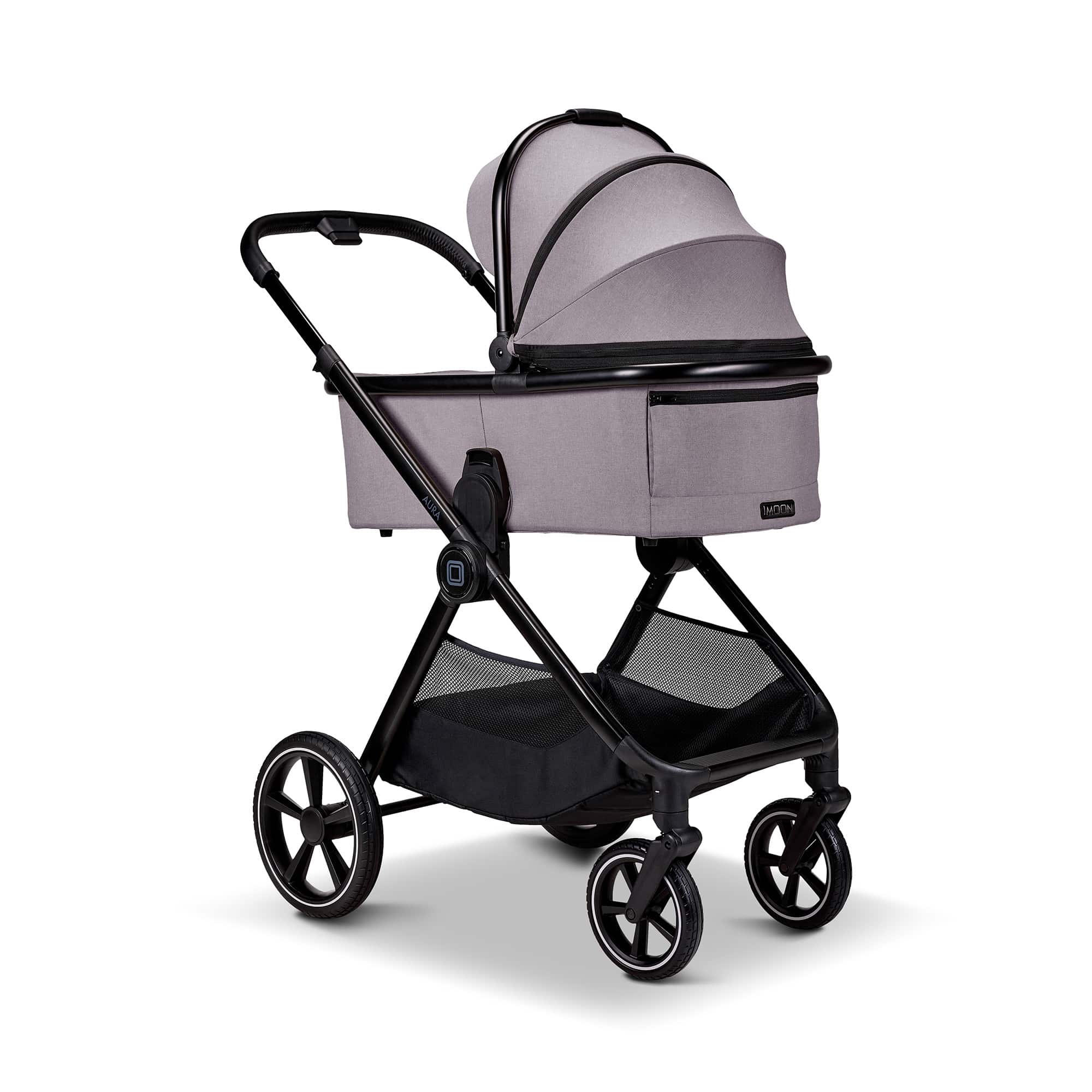 Kombi-Kinderwagen, MOON, Grau – Produktansicht