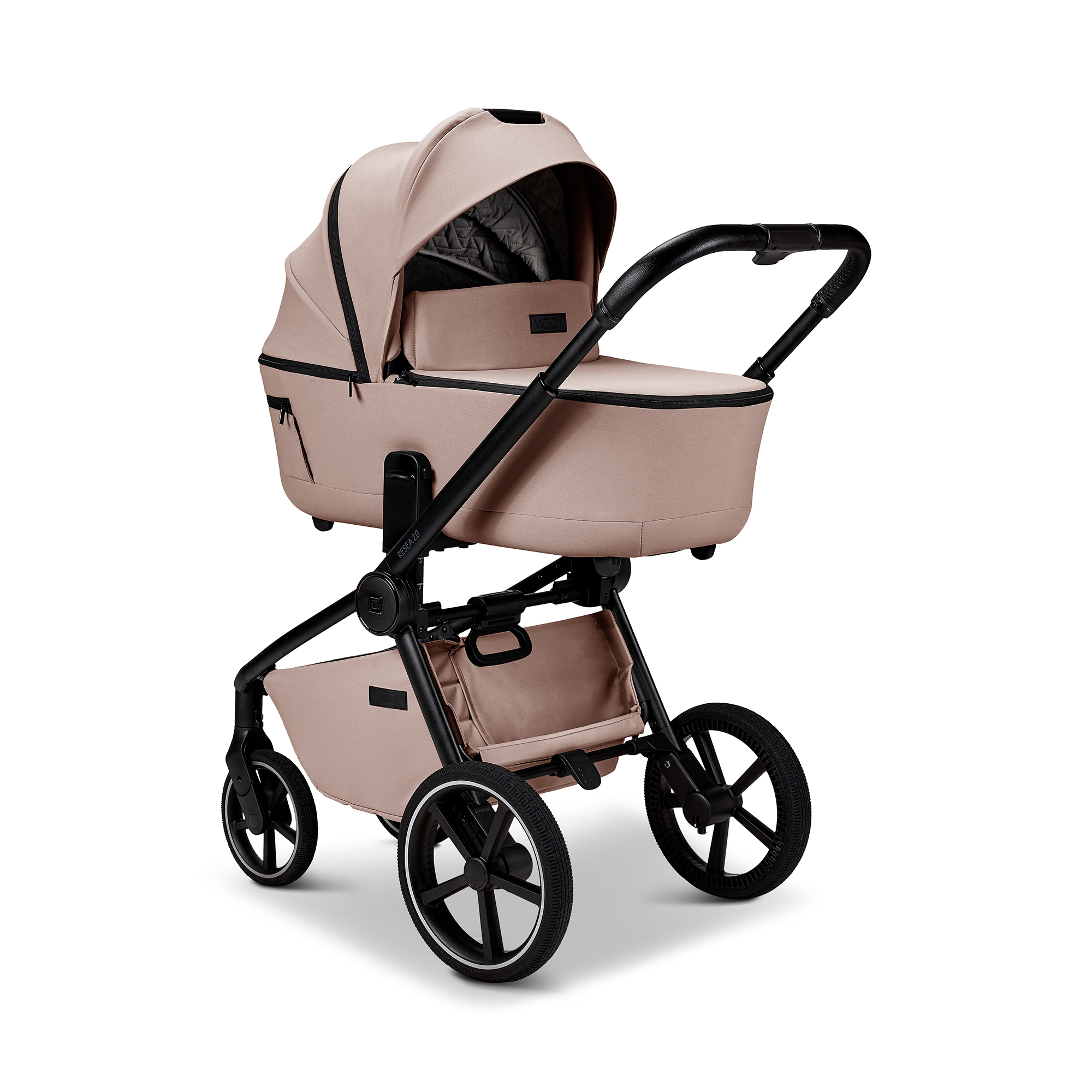 Kombi-Kinderwagen, MOON, Beige – Produktansicht