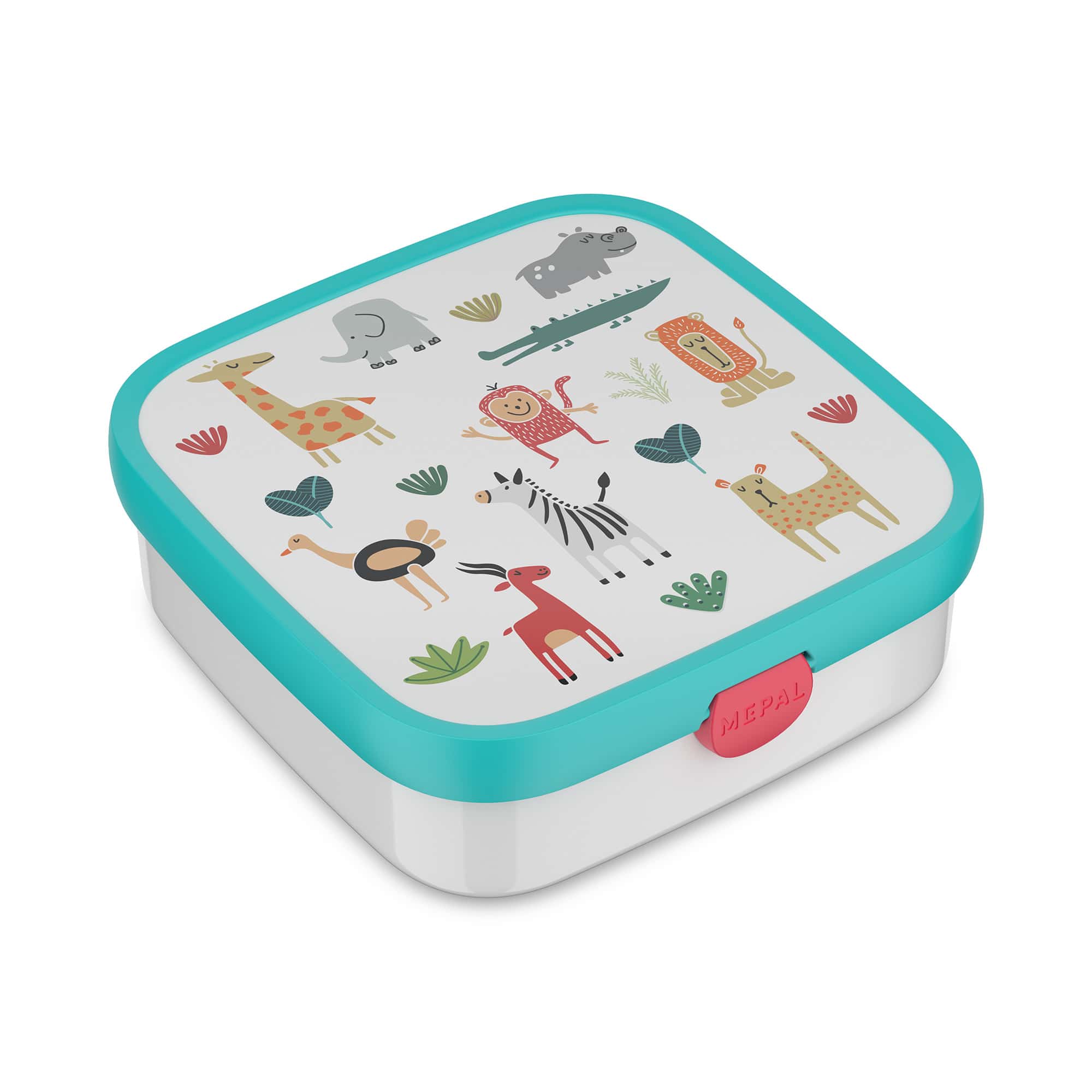 Brotdosen & Snackboxen, MEPAL, Grün – Besonderheit: mit 2 herausnehmbaren Bento-Einsätzen und 1 Gabel