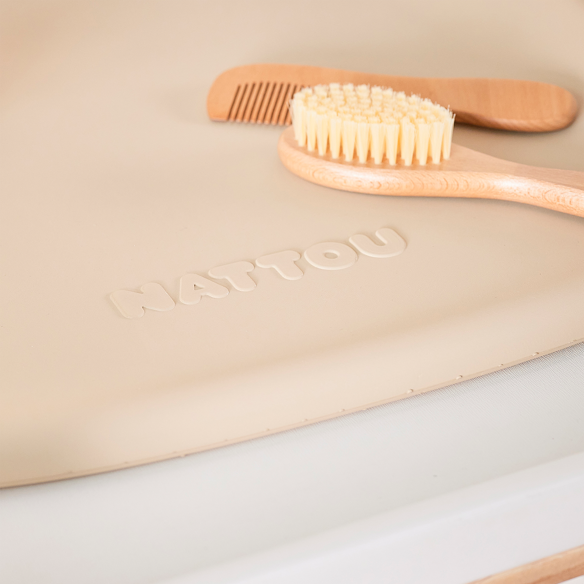 Wickelunterlagen, Nattou, Beige – Produktansicht