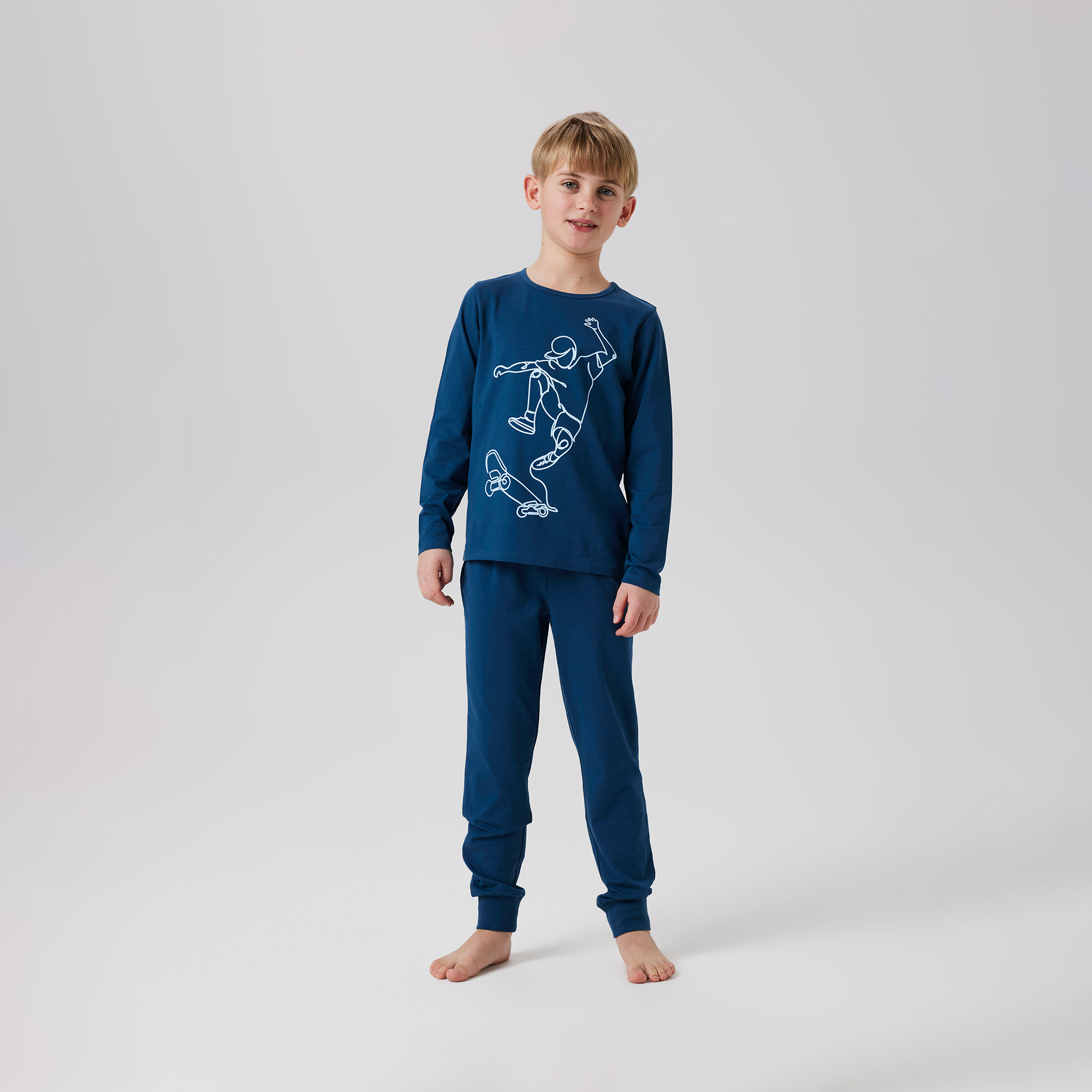 Zweiteiler, name it, Blau – Besonderheit: aus 95% Baumwolle