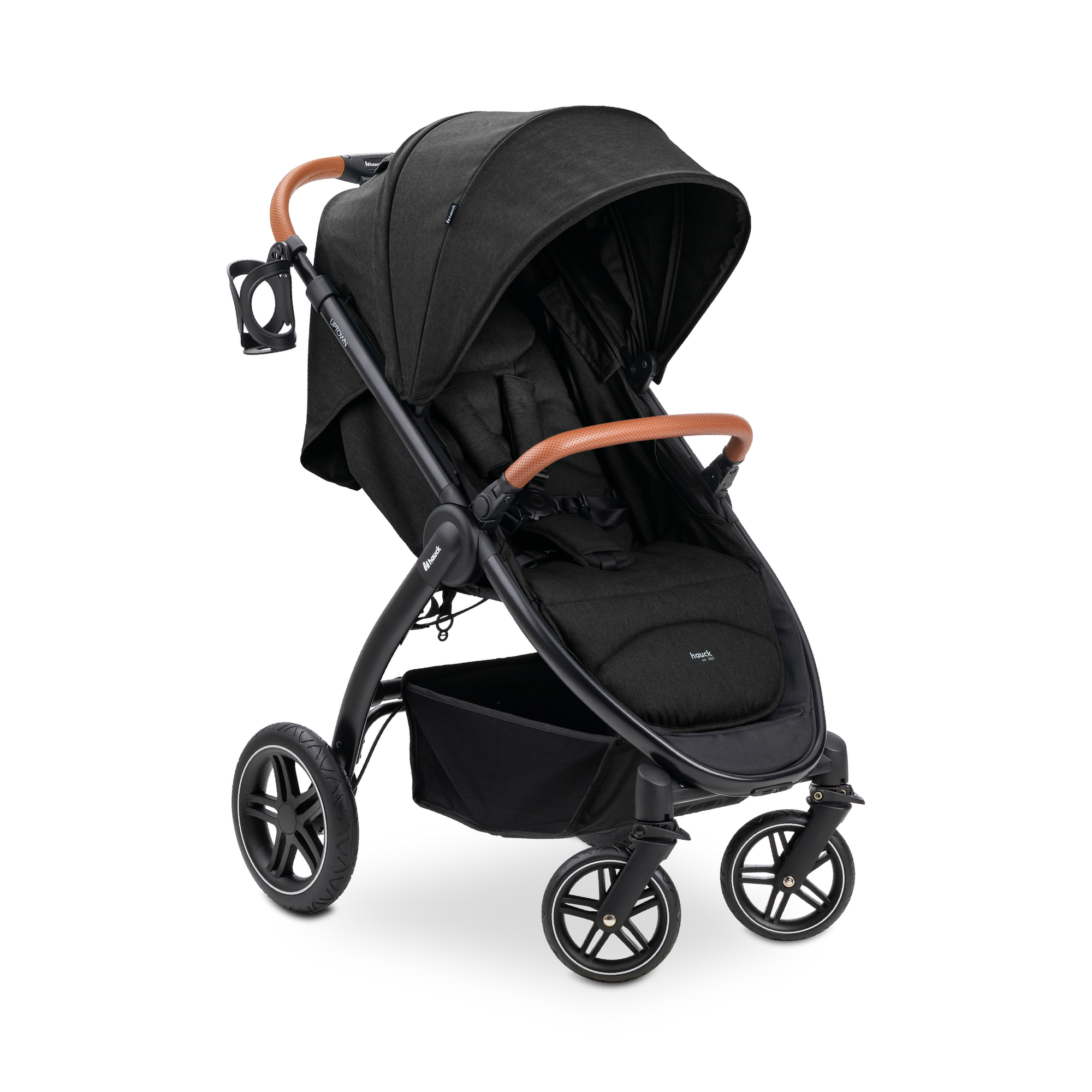 SALE Kinderwagen, hauck, Schwarz – Besonderheit: komfortabler Sitz mit verstellbarer Rückenlehne bis zur Liegeposition