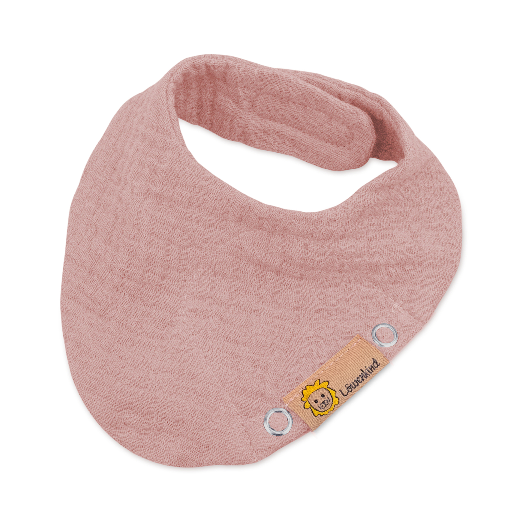 Dreieckstücher & Halstücher, Löwenkind, Pink – Besonderheit: enthält eine integrierte Padtasche für die Löwenkind-Kräuterpads