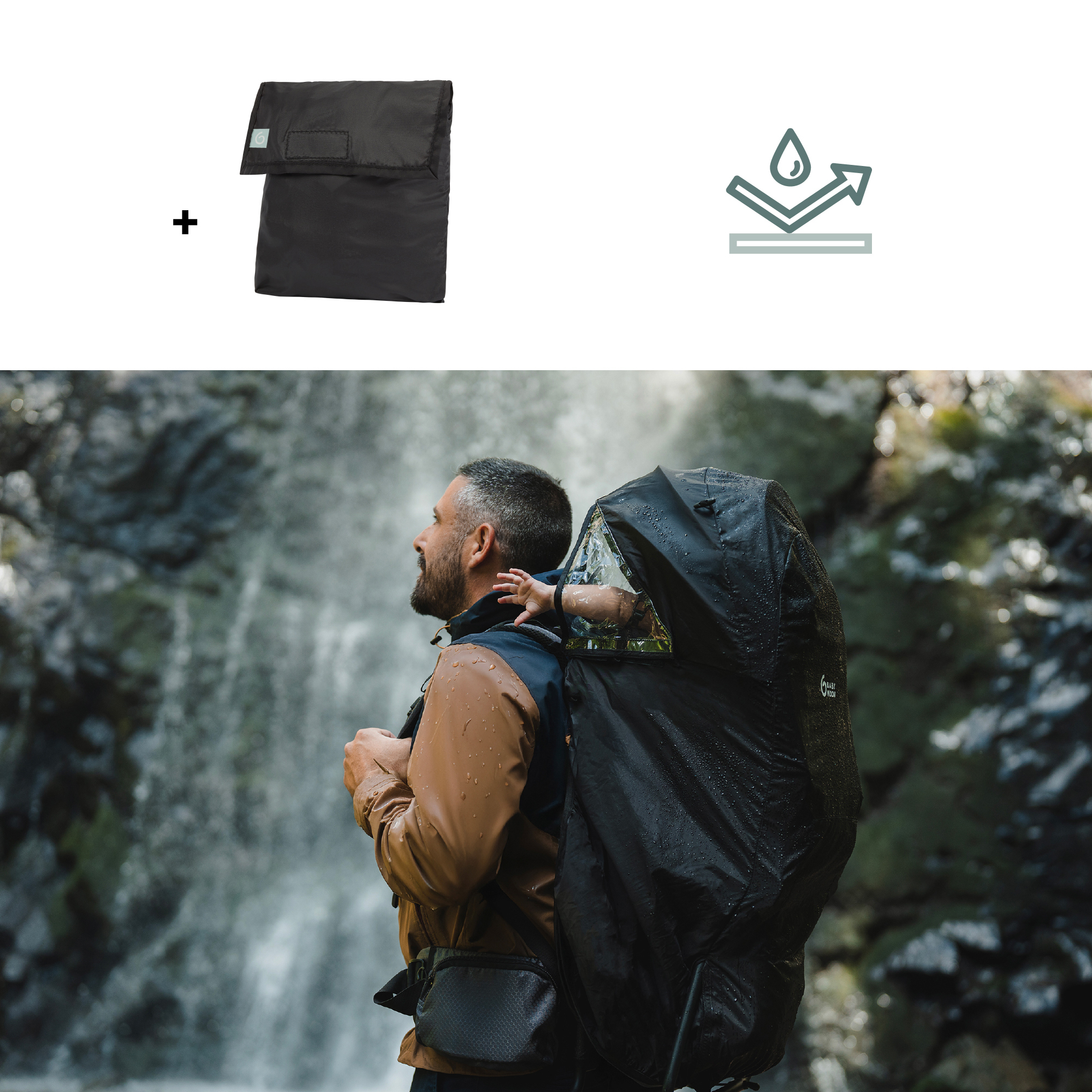 Rückentragen, babymoov, Beige – Produktansicht