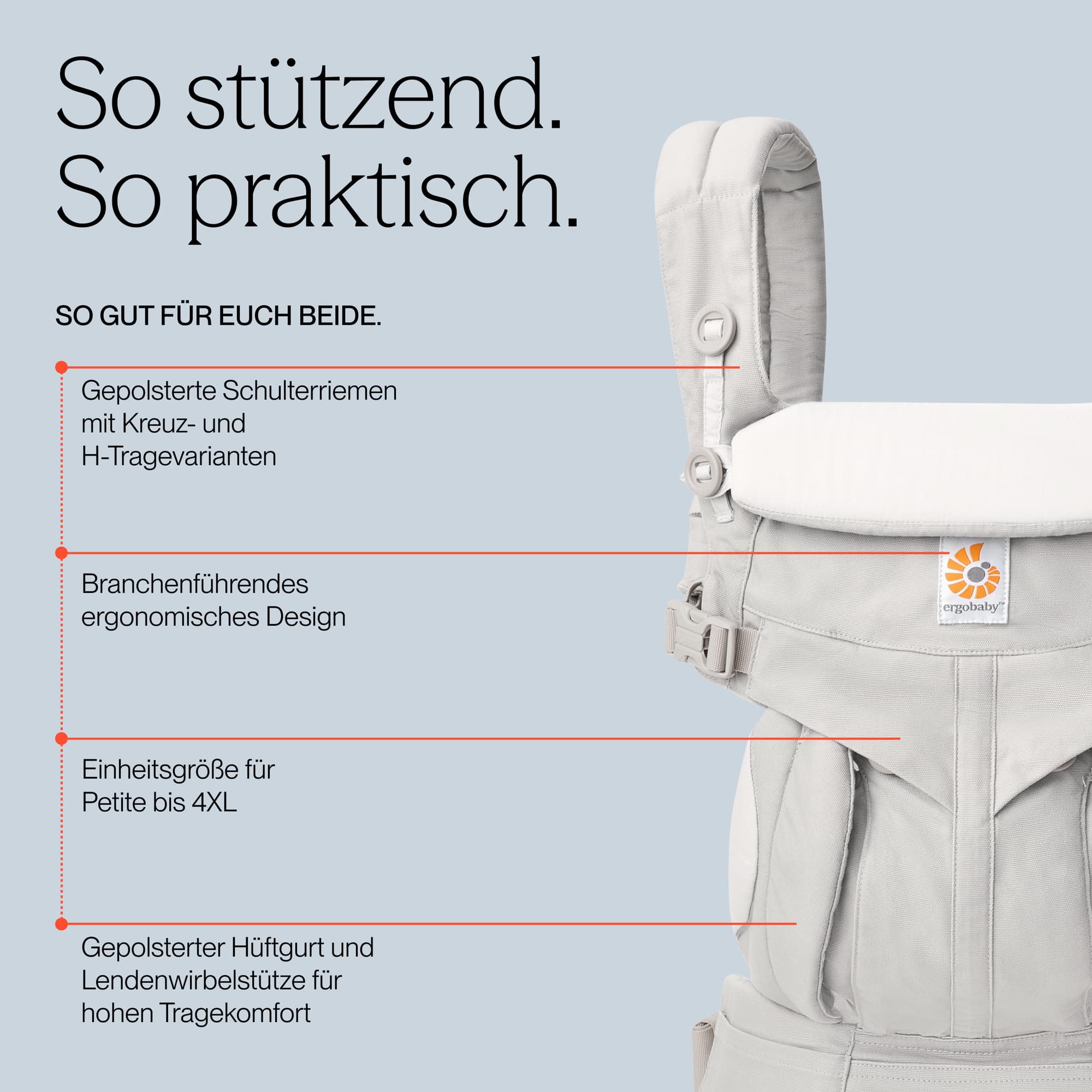 Babytragen, ERGObaby, Beige – Produktansicht