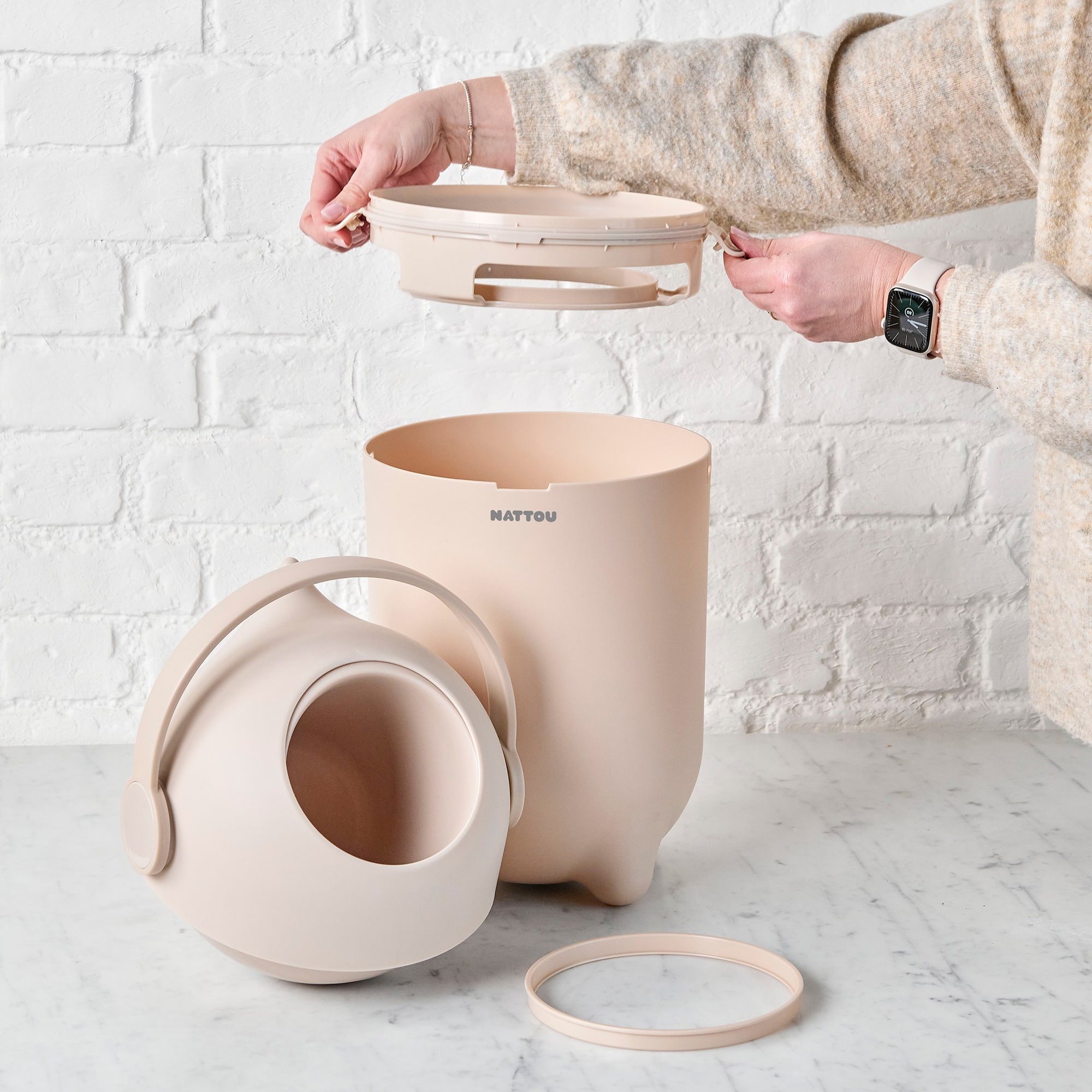 Windeleimer, Nattou, Beige – Produktansicht