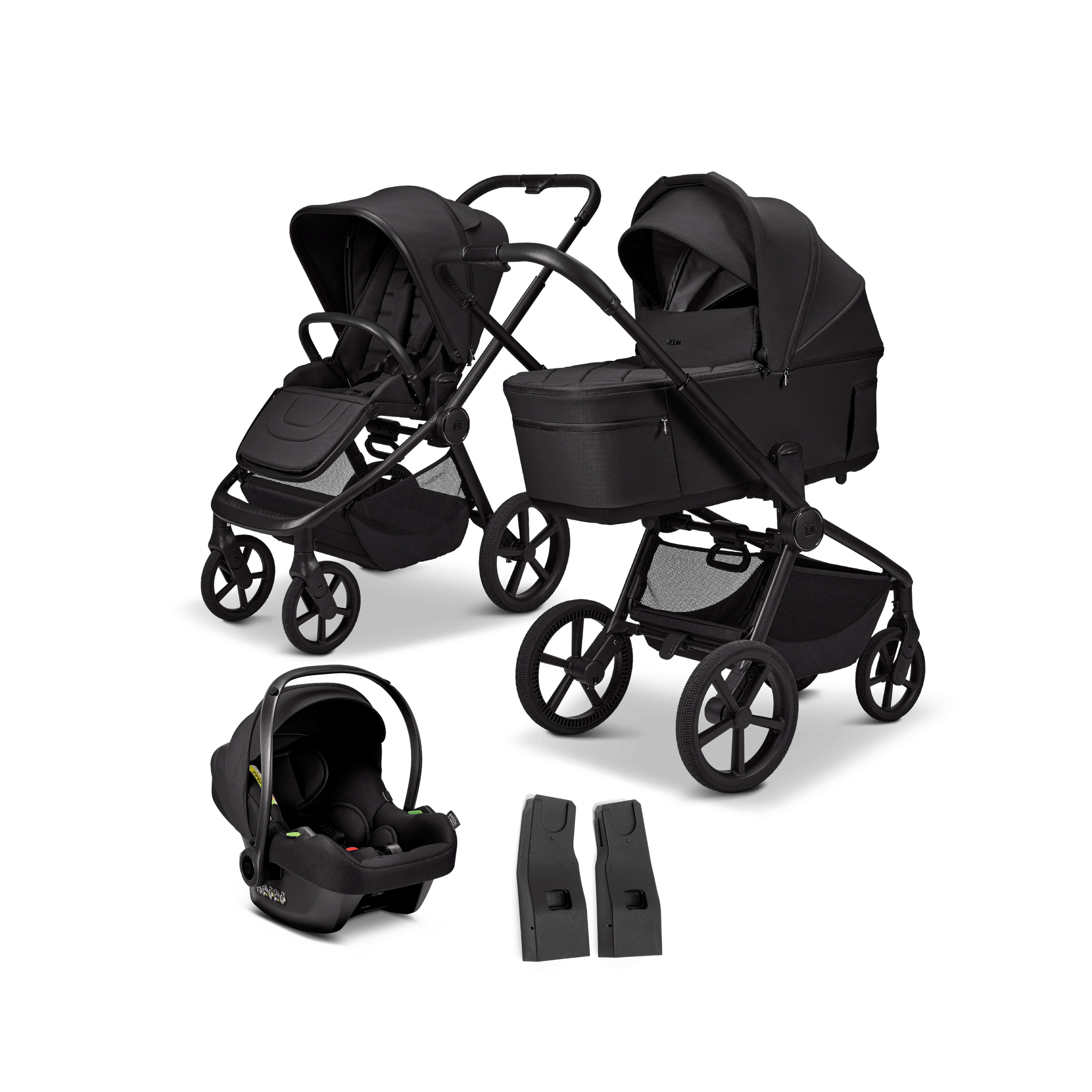 Kinderwagen Komplettsets, MOON, Schwarz – Produktansicht