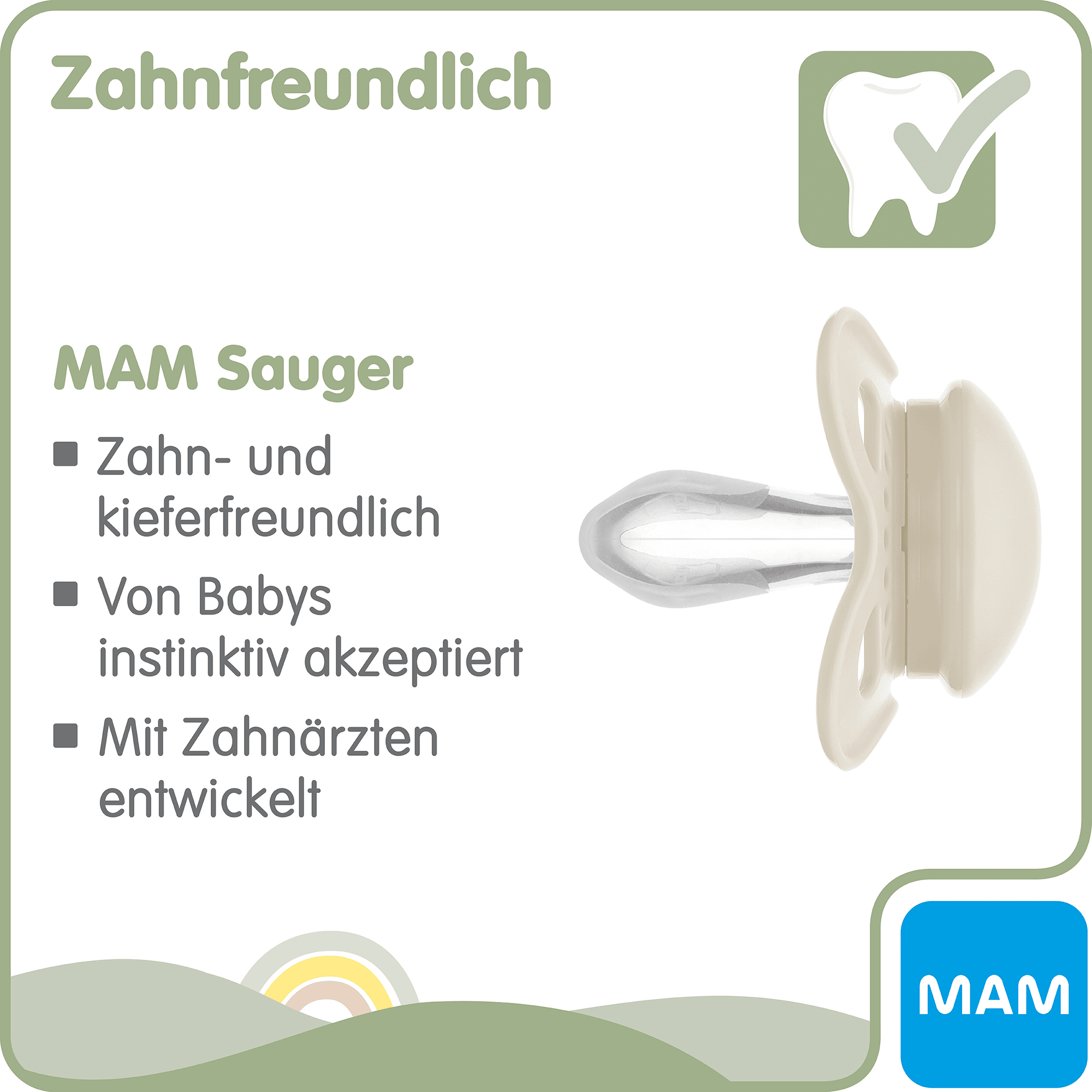 Schnuller, MAM, Grün – Produktansicht
