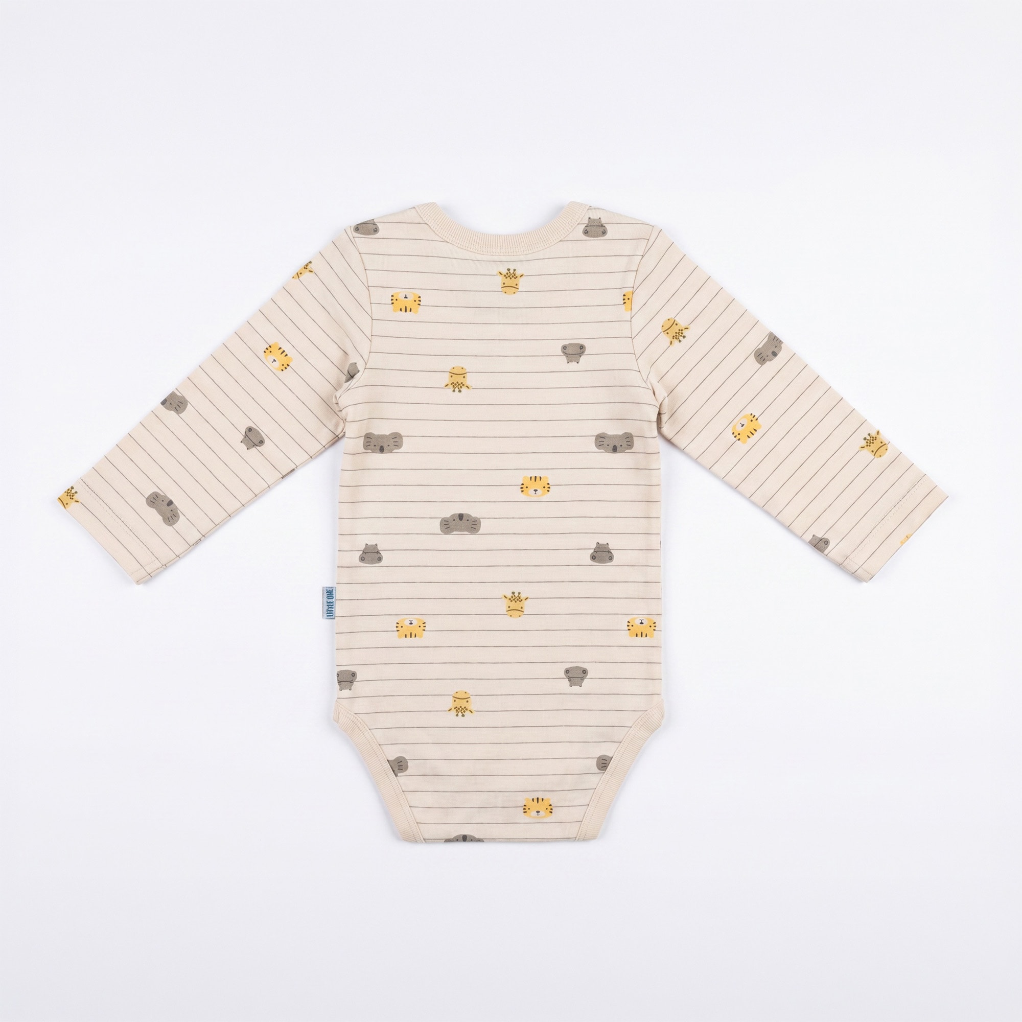 Langarmbodys, LITTLE ONE, Beige – Produktansicht