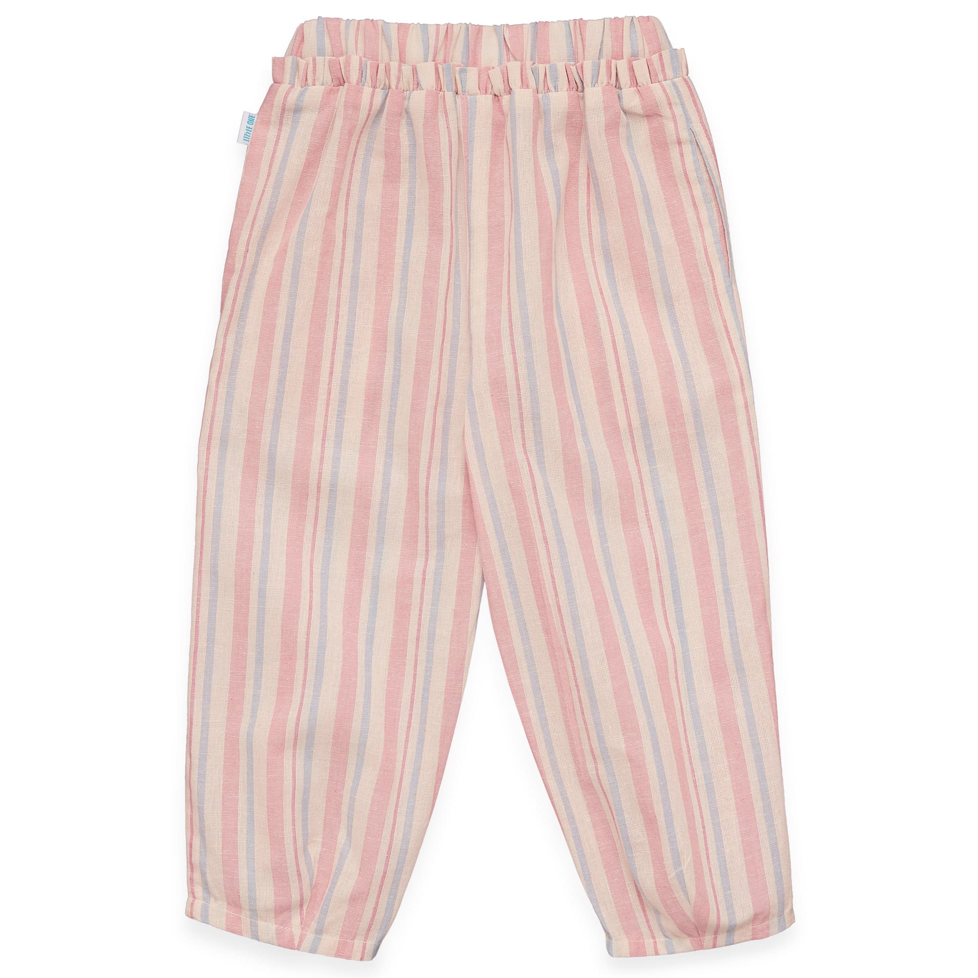 Lange Hosen, LITTLE ONE, Beige – Besonderheit: aus 75% Baumwolle und 25% Leinen