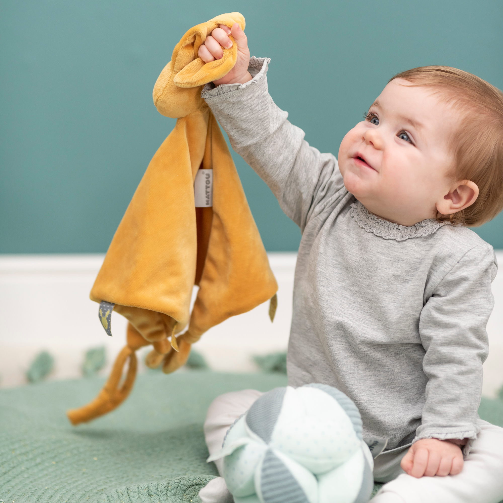 Schmusetücher, Nattou, Gelb – Produktansicht