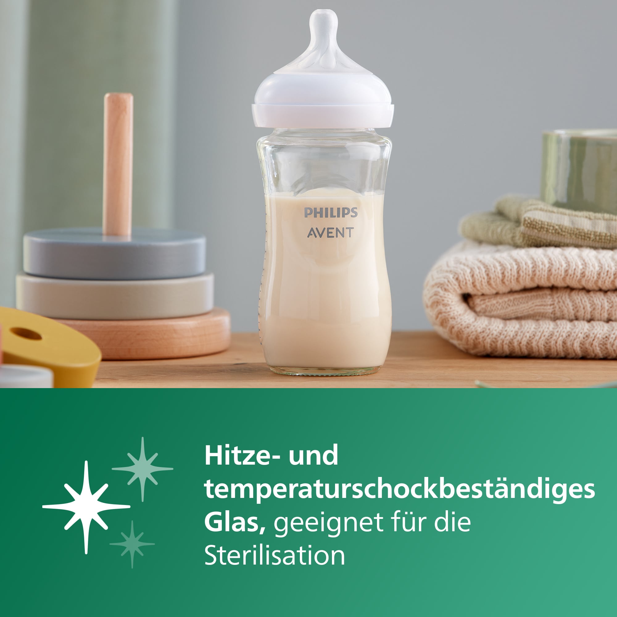 Babyfläschchen, PHILIPS AVENT, Transparent – Produktansicht