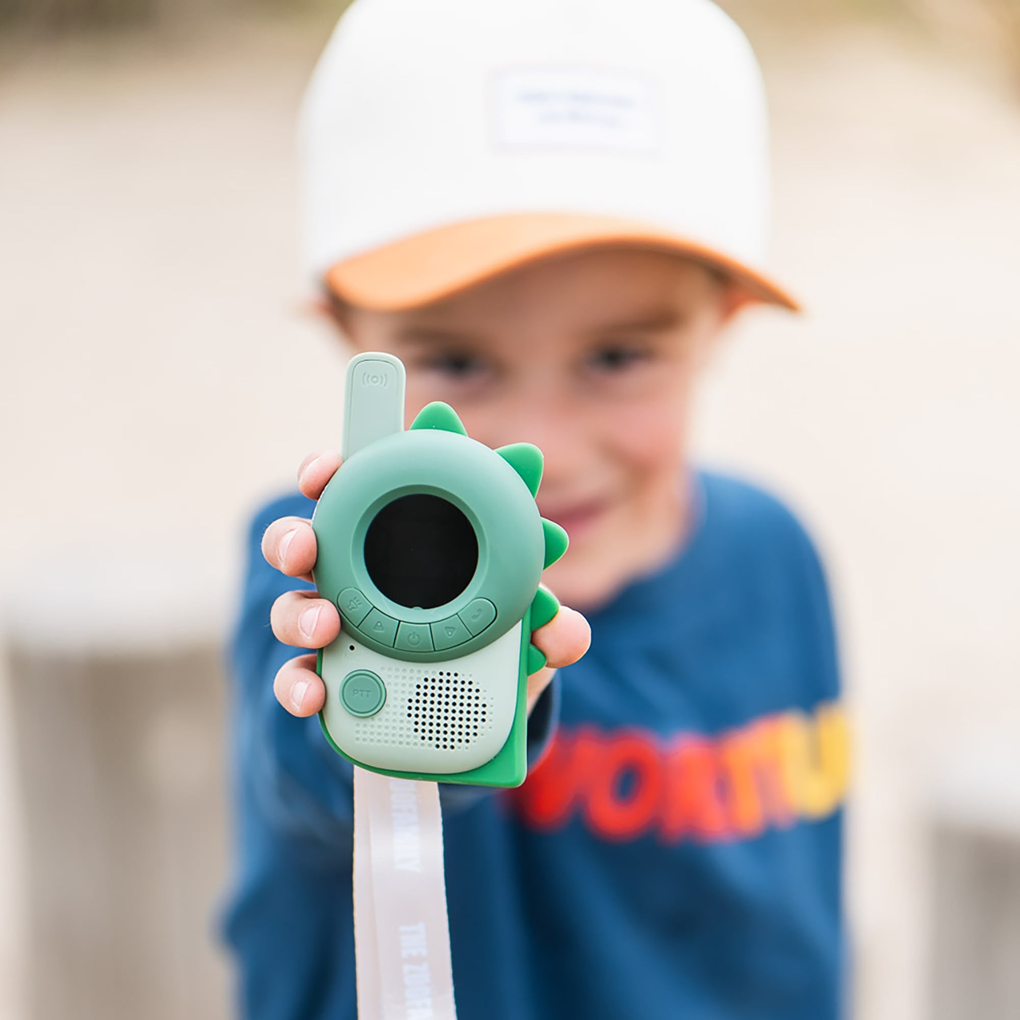 Elektronisches Spielzeug, ZOOFAMILY, Grün – Besonderheit: Ein-Tasten-System garantiert sofortige Kommunikation