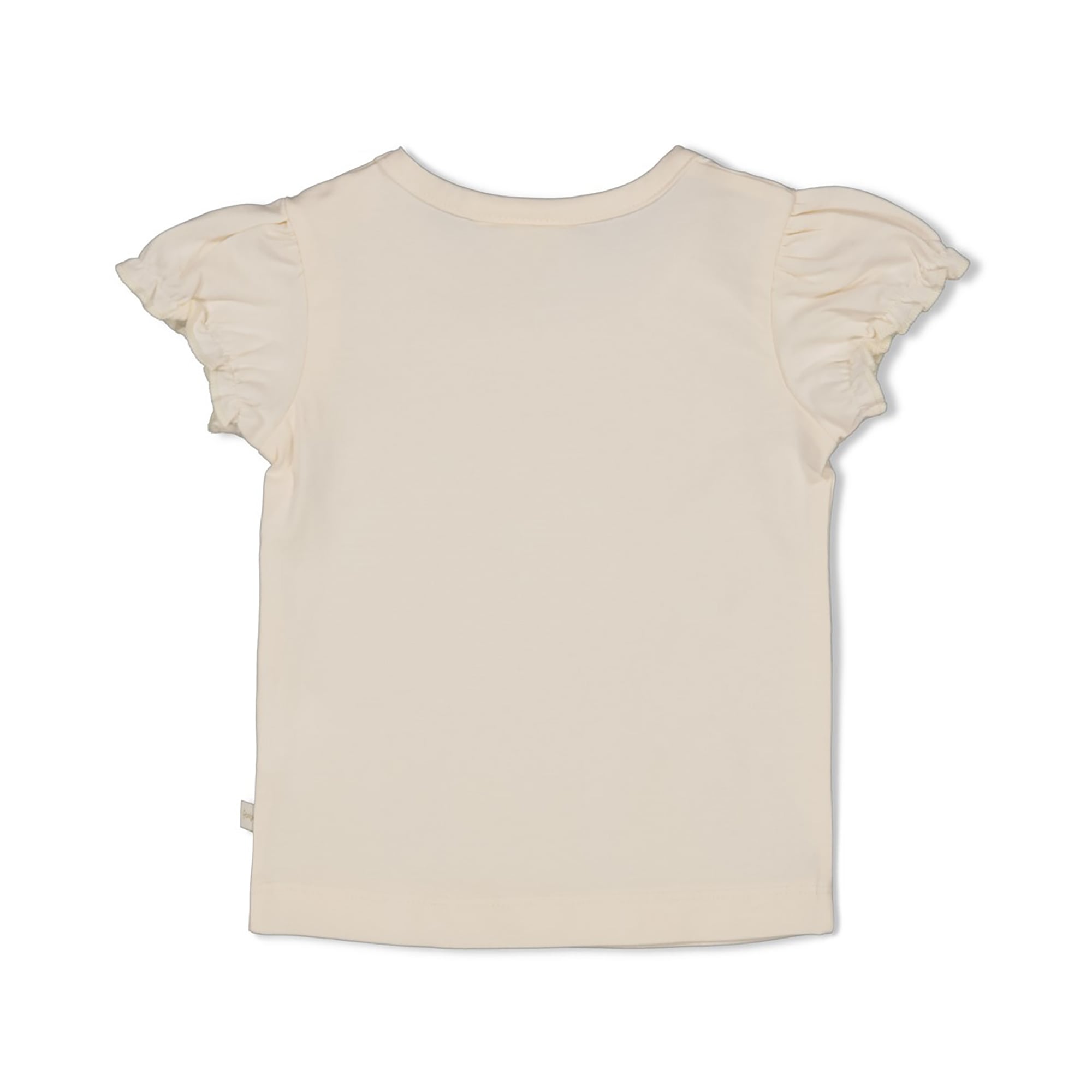 Kurzarmshirts, FEETJE, Beige – Besonderheit: praktische Druckknöpfe auf der Schulter