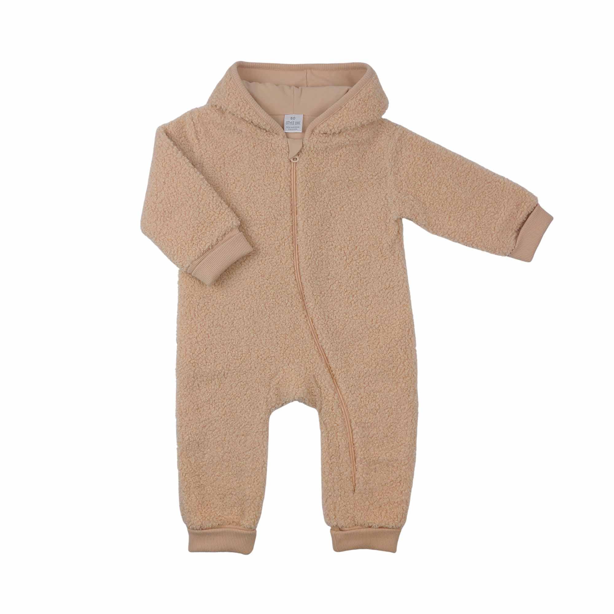 Overalls, LITTLE ONE, Beige – Besonderheit: mit Kapuze für zusätzlichen Schutz und Wärme
