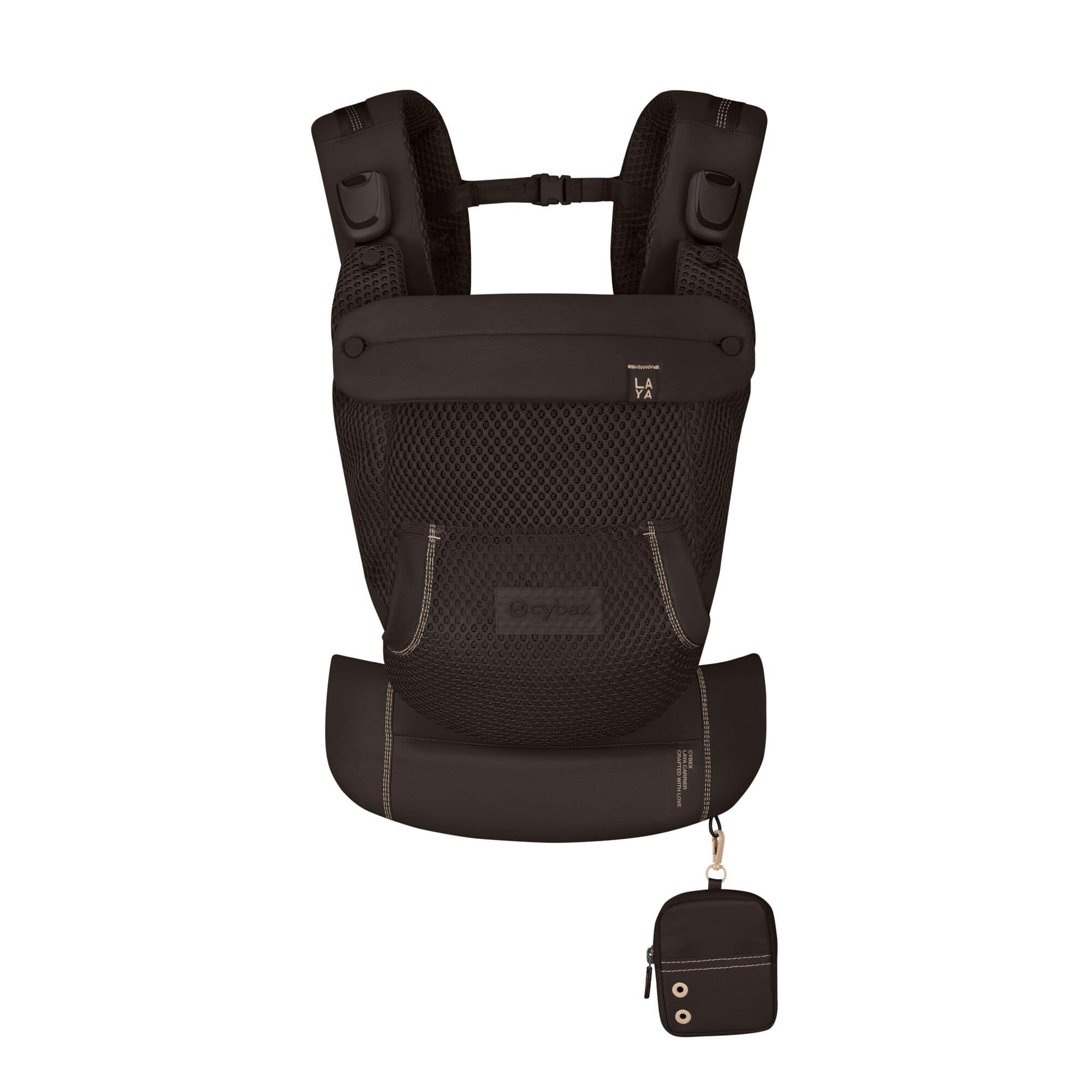 Babytragen Mesh, cybex, Braun – Besonderheit: magnetische Schnallen