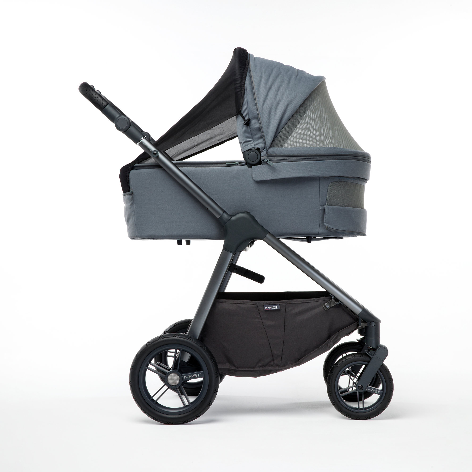 Kombi-Kinderwagen, MAST, Grau – Produktansicht