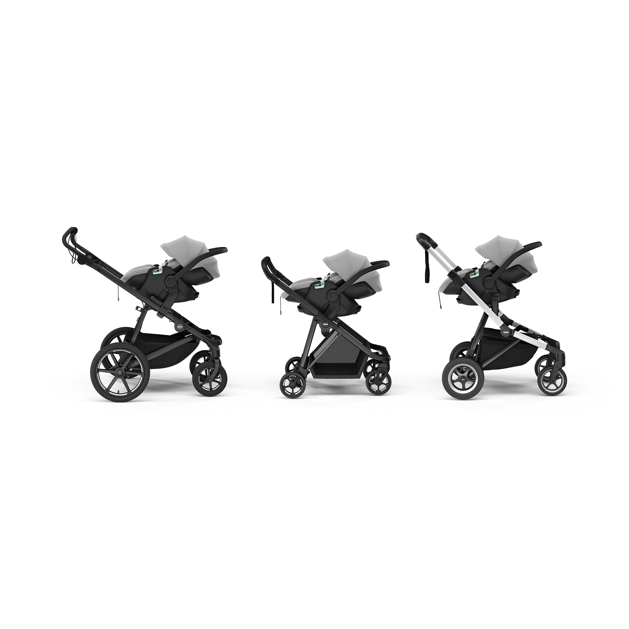 Babyschalen 0-13 kg, Gruppe 0+, THULE, Grau – Produktansicht