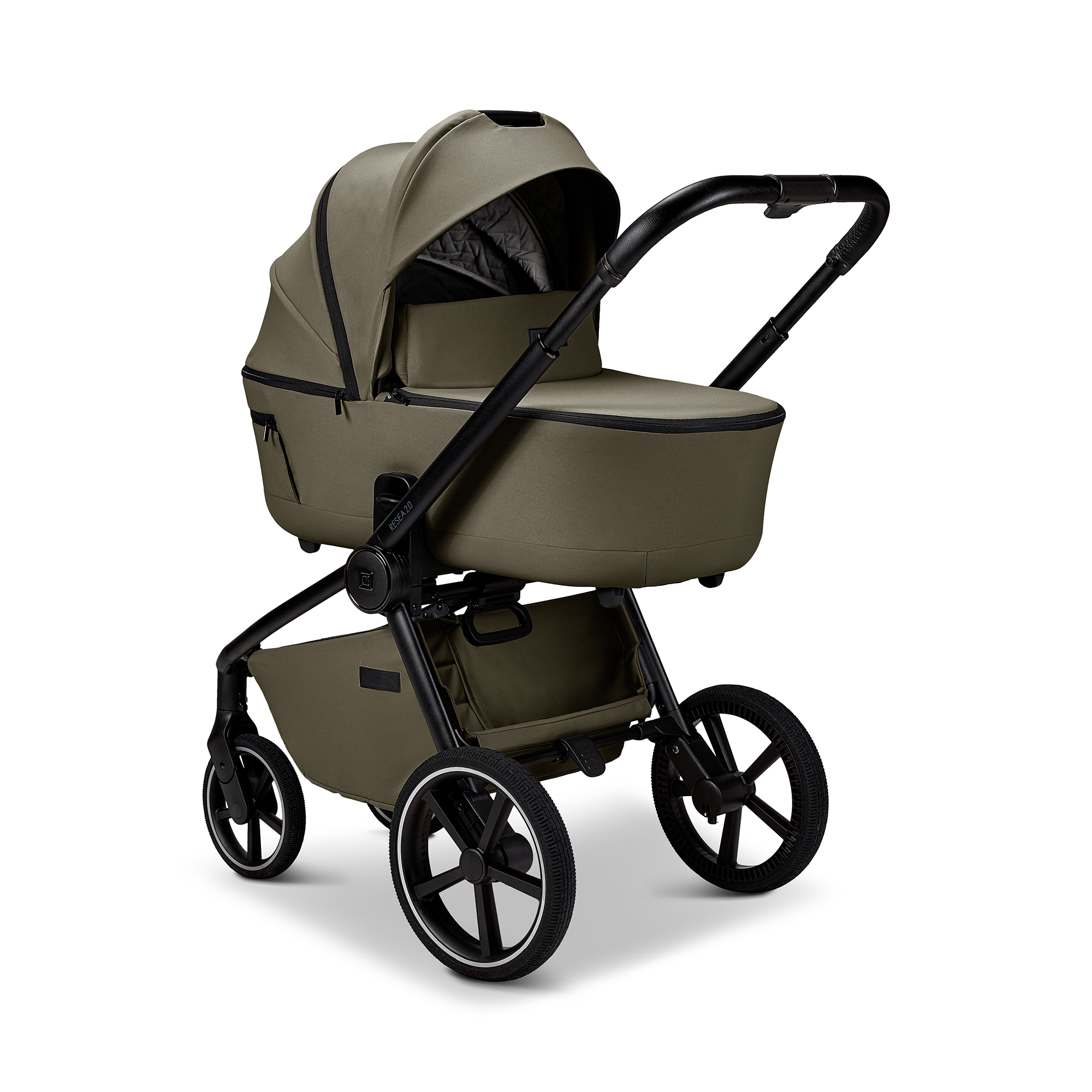 Kombi-Kinderwagen, MOON, Grün – Produktansicht
