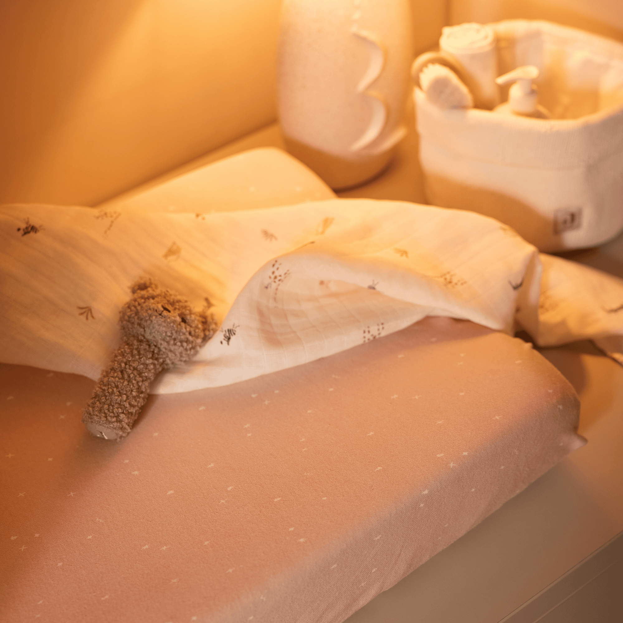 Wickelunterlagen, jollein, Pink – Besonderheit: mit Gummizug in den Rändern