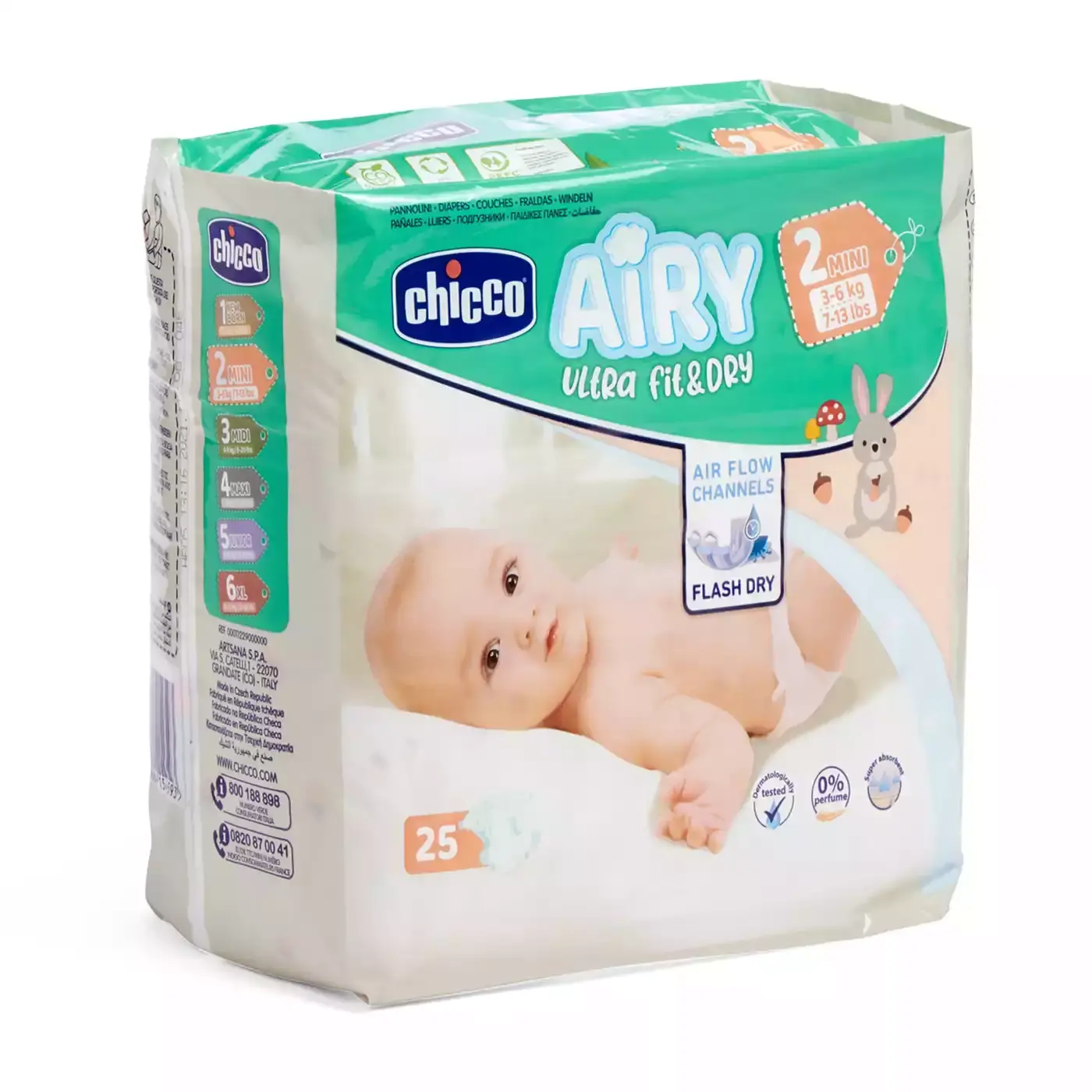 Airy Ultra Fit&Dry Mini 25x6 chicco 2000582844205 1